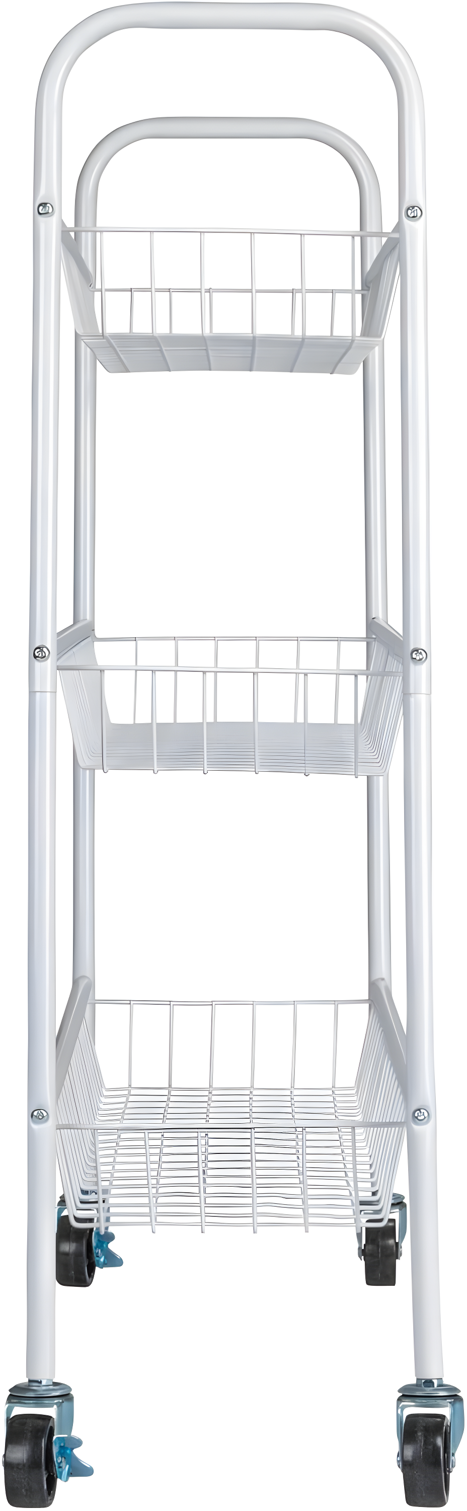 Household Essentials Metal Free Standing Laundry Cart with Wheels