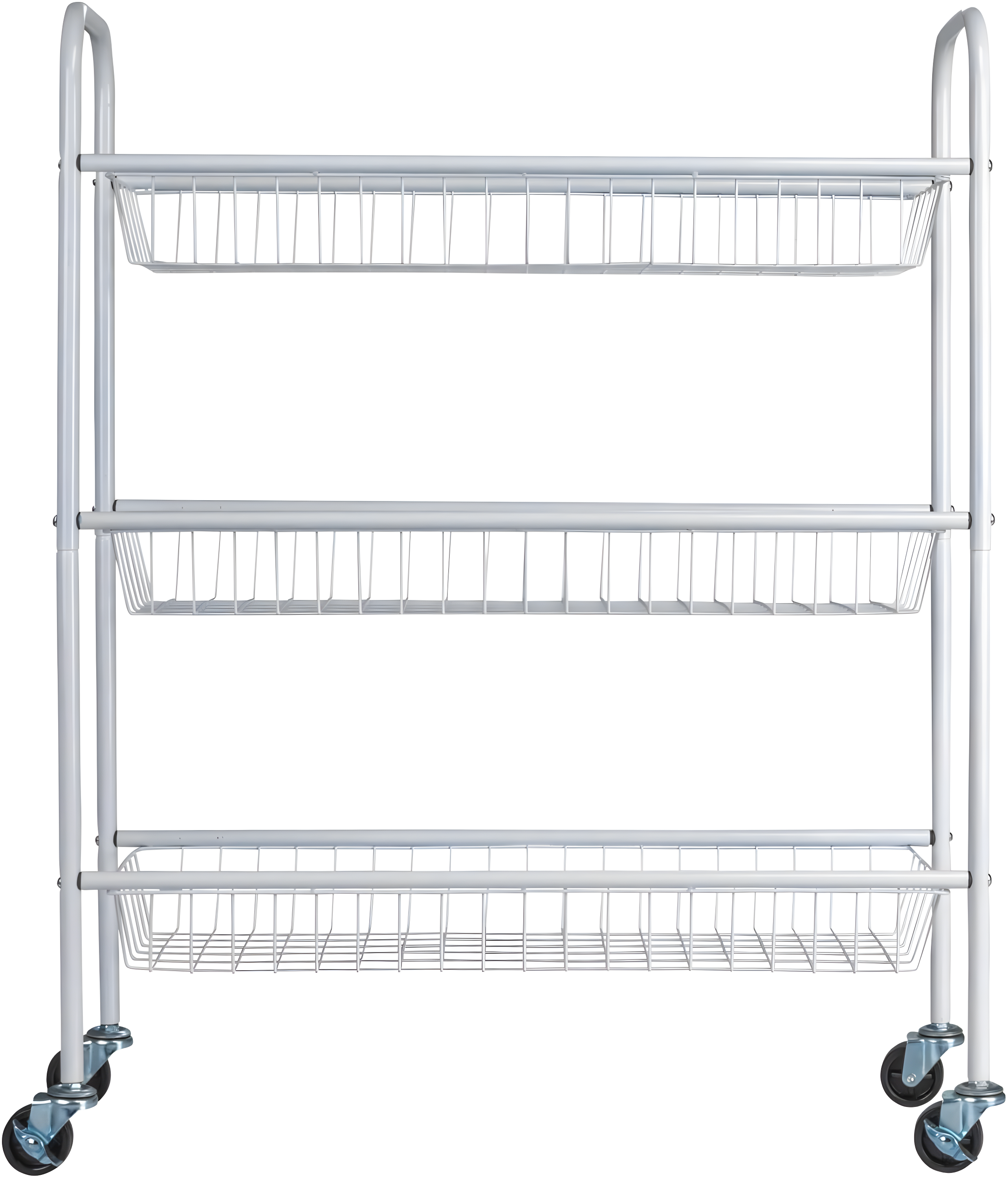 Household Essentials Metal Free Standing Laundry Cart with Wheels