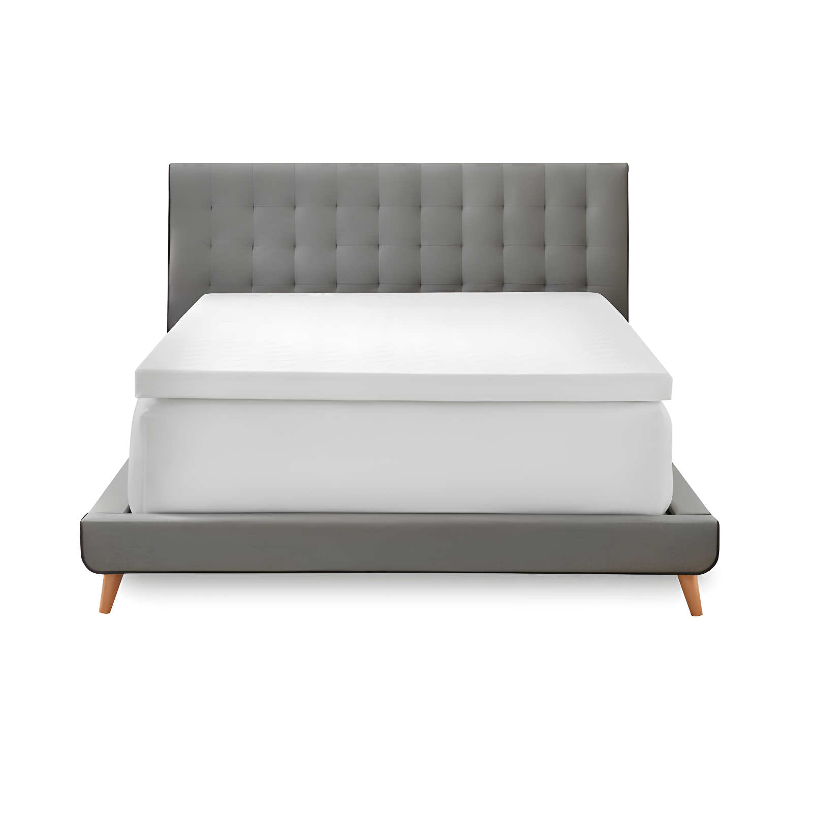 3" Gel Memory Foam Mattress Topper with Cooling Cover