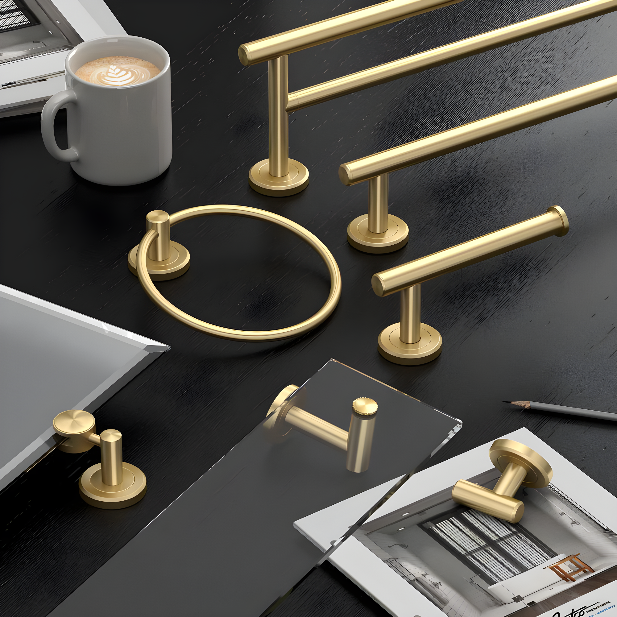 Gatco Designer II 24" Wall Mounted Towel Bar 5050