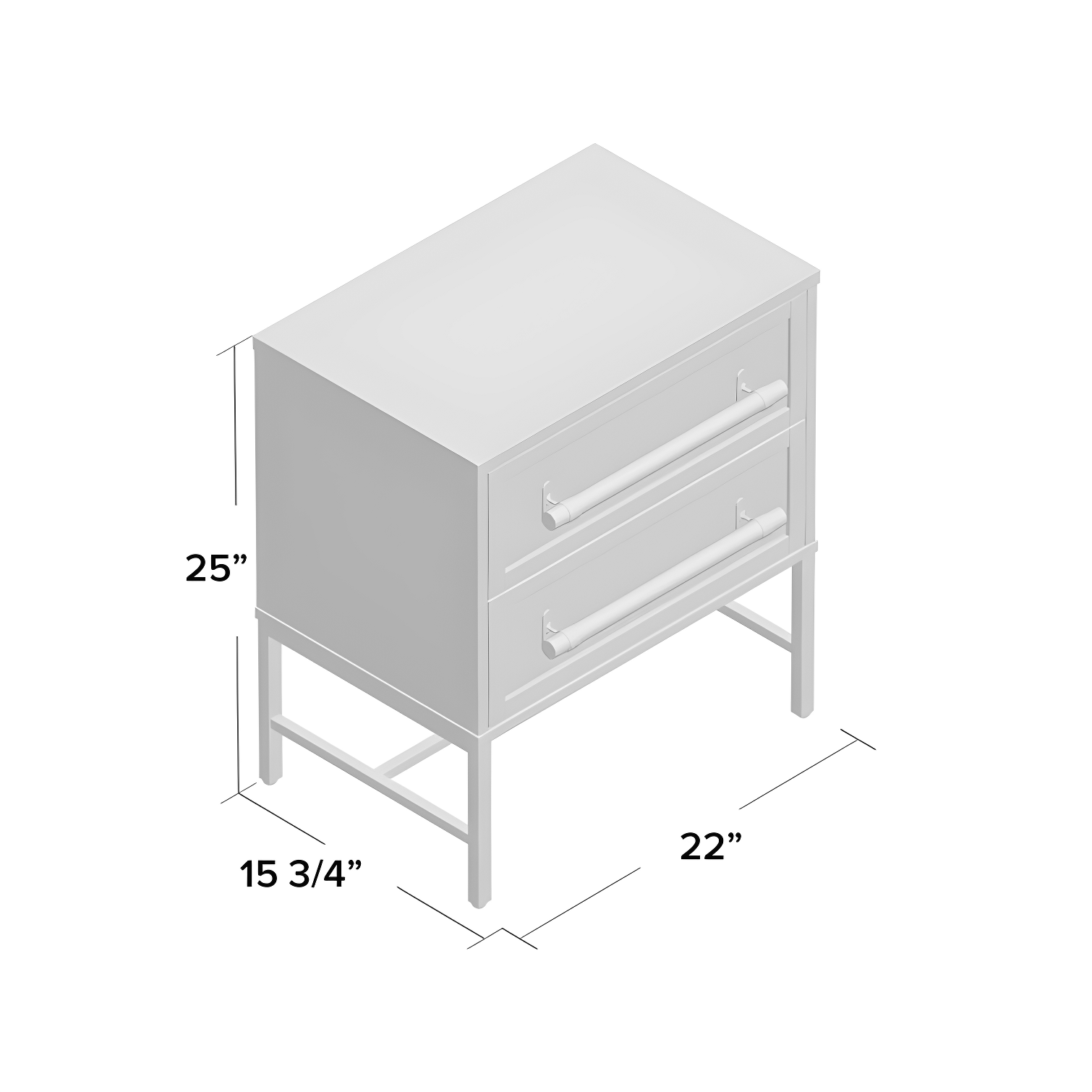 Hopper Studio Hopper Studio Sophia Solid Wood 2-Drawer Rattan Nightstand, Stylish Storage For Modern Homes