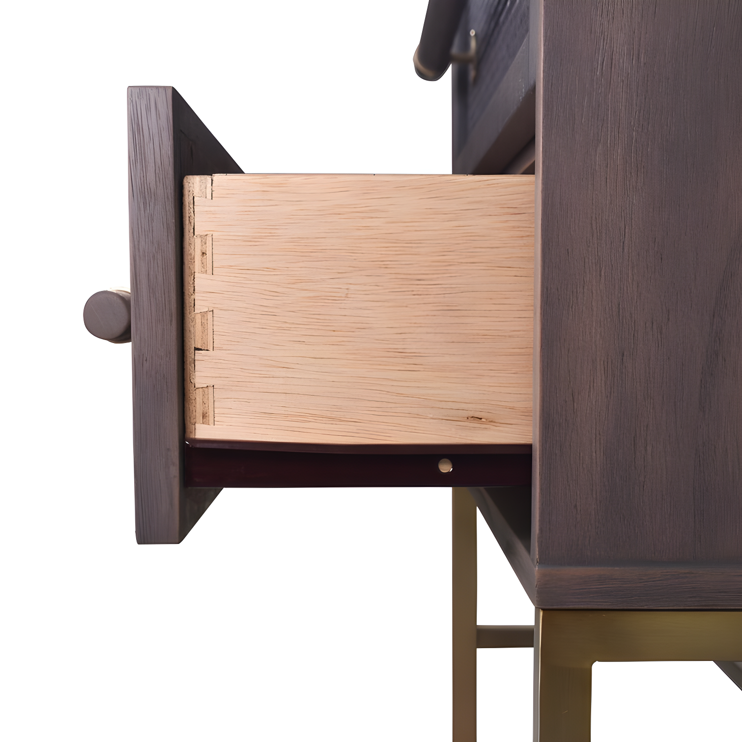Hopper Studio Hopper Studio Sophia Solid Wood 2-Drawer Rattan Nightstand, Stylish Storage For Modern Homes