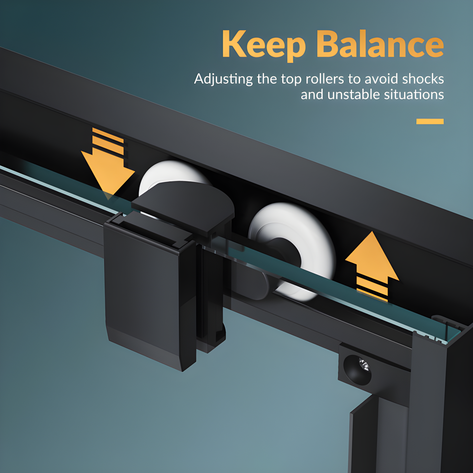 Elegant YJY-BL-343472GD-01 34"D x 34"W x 72"H Framed Square Shower Enclosure with 1/4"Clear Tempered Glass Shower Door