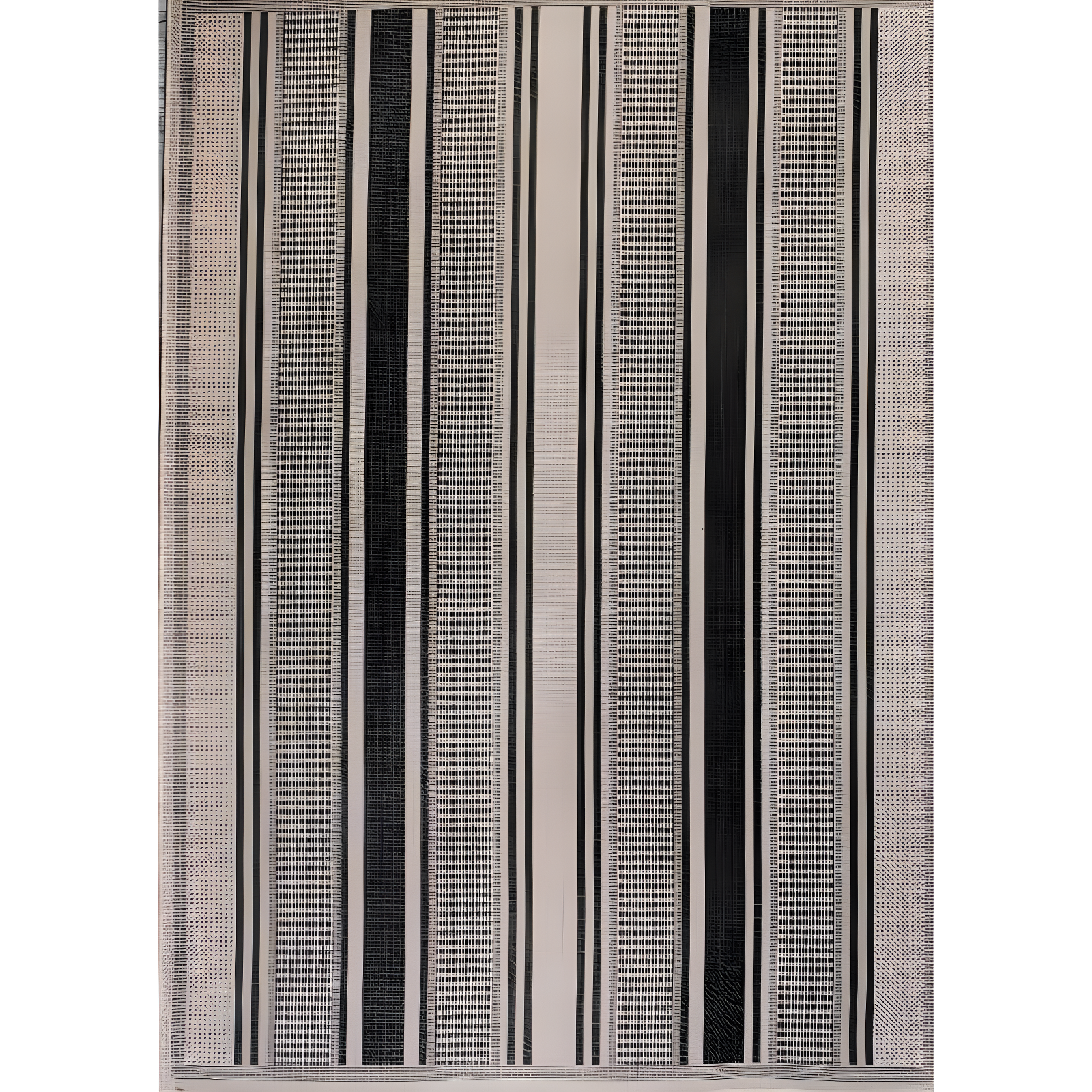 3' x 5' Haynes Modern Double Stripe Indoor/Outdoor Area Rug, Black/Beige - JONATHAN Y