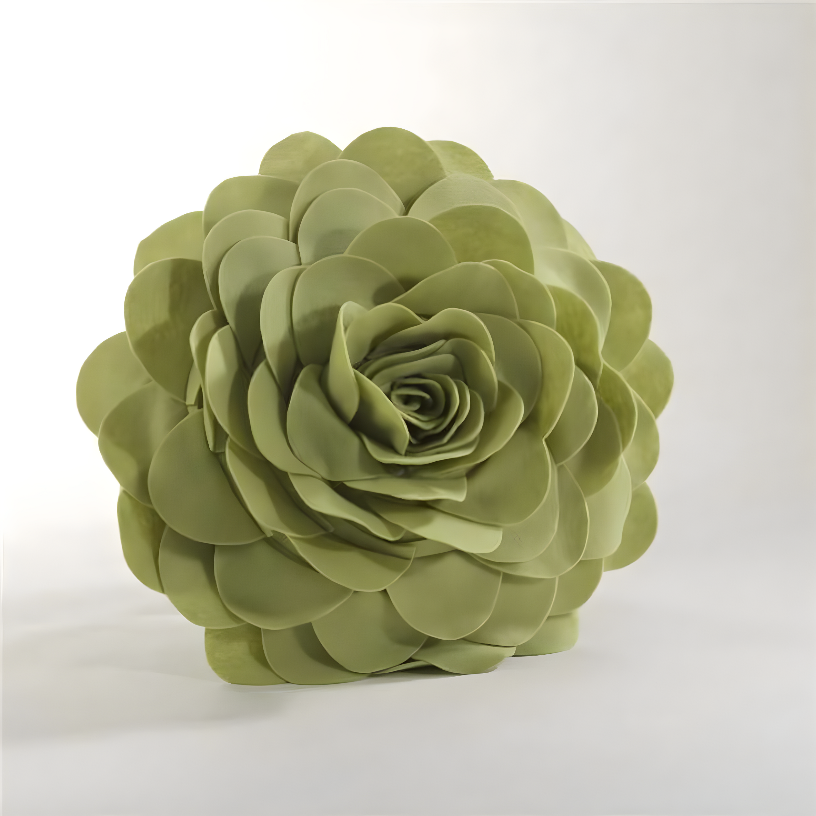 Saro Felt Collection Appliqued Felt Throw Pillow