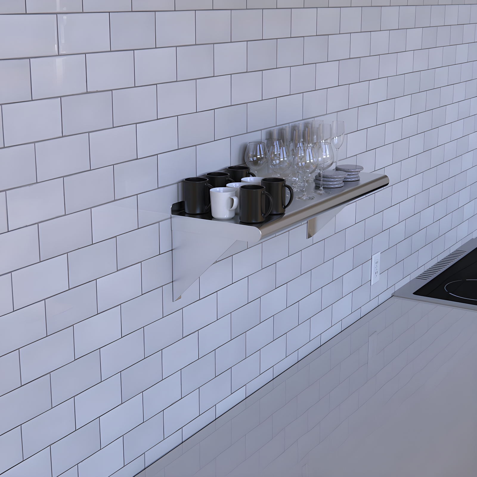 Amgood Amgood 1 Shelf Wall Mounted Shelf