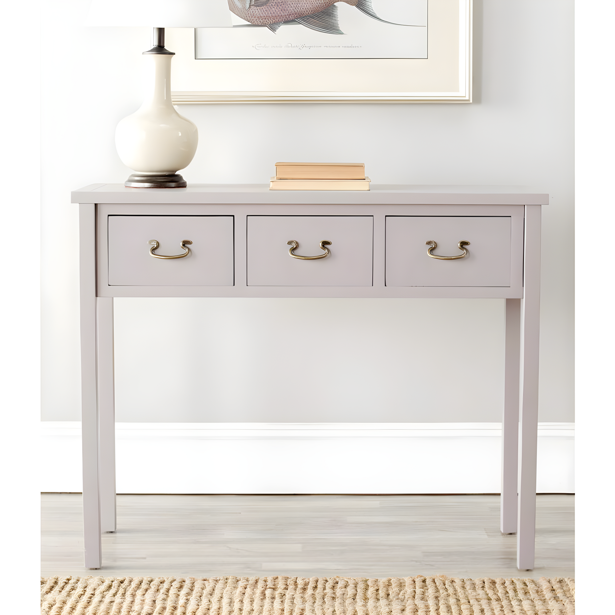 Cindy Console - AMH6568D - Gray - Safavieh Couture