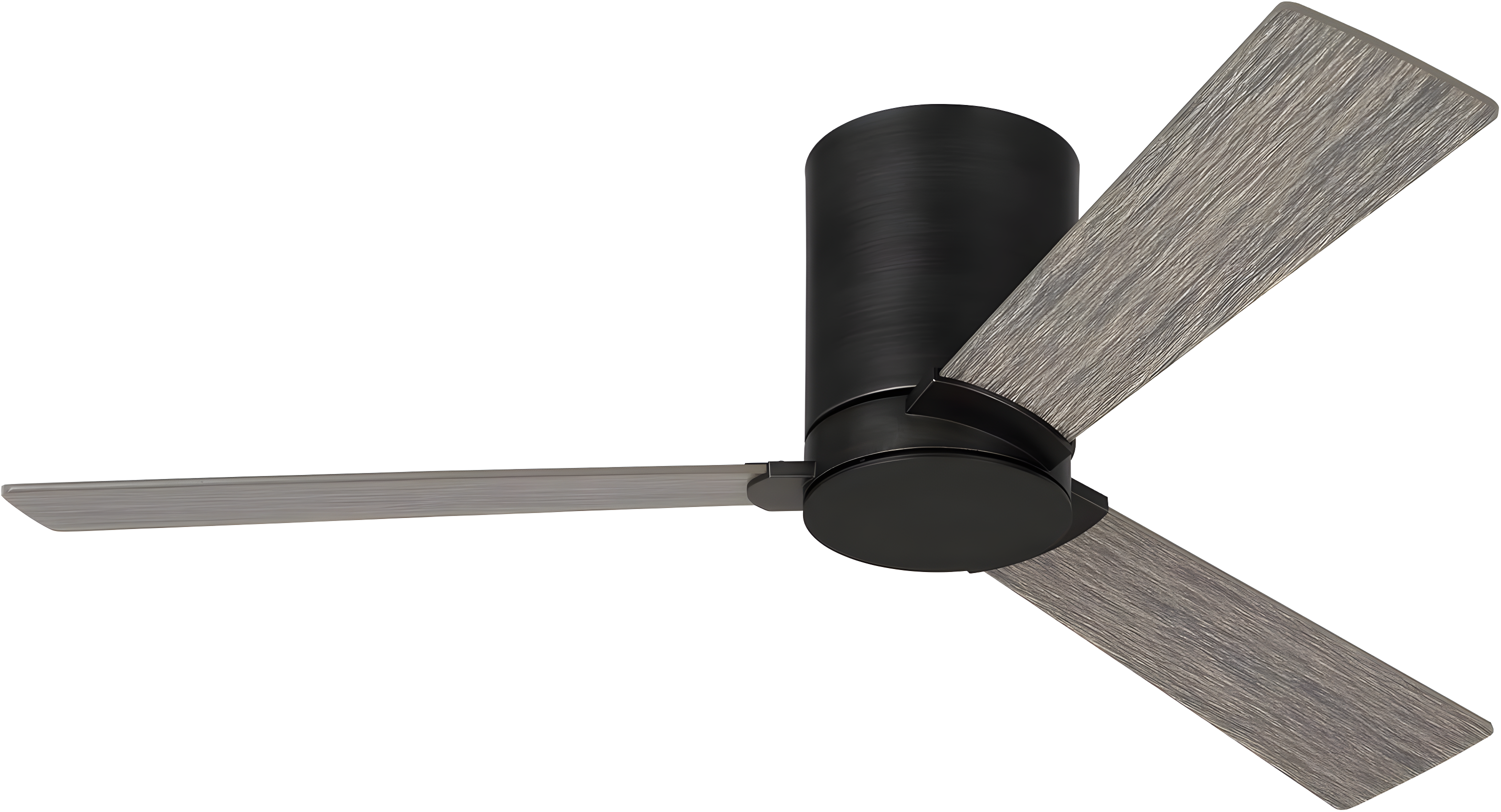 Aged Pewter 52" Ceiling Fan with Light Grey Weathered Oak Blades