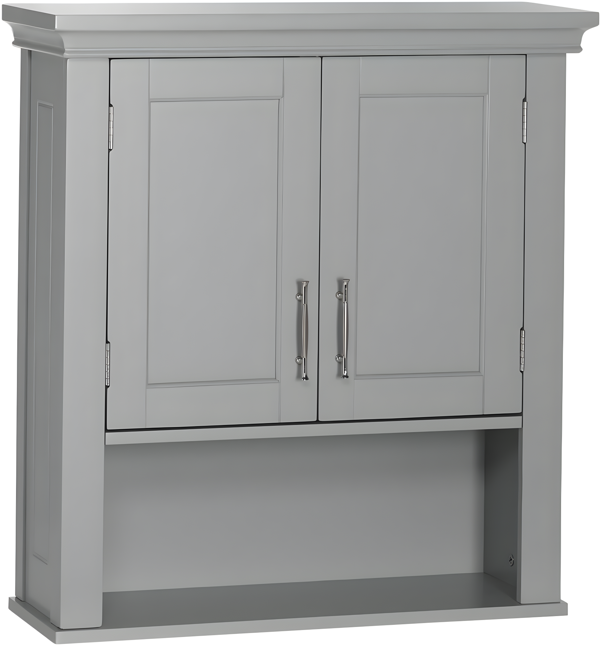 RiverRidge Home RiverRidge Somerset Two-Door Bathroom and Laundry Wall Mount Storage Medicine Cabinet with Open and Adjustable Shelf