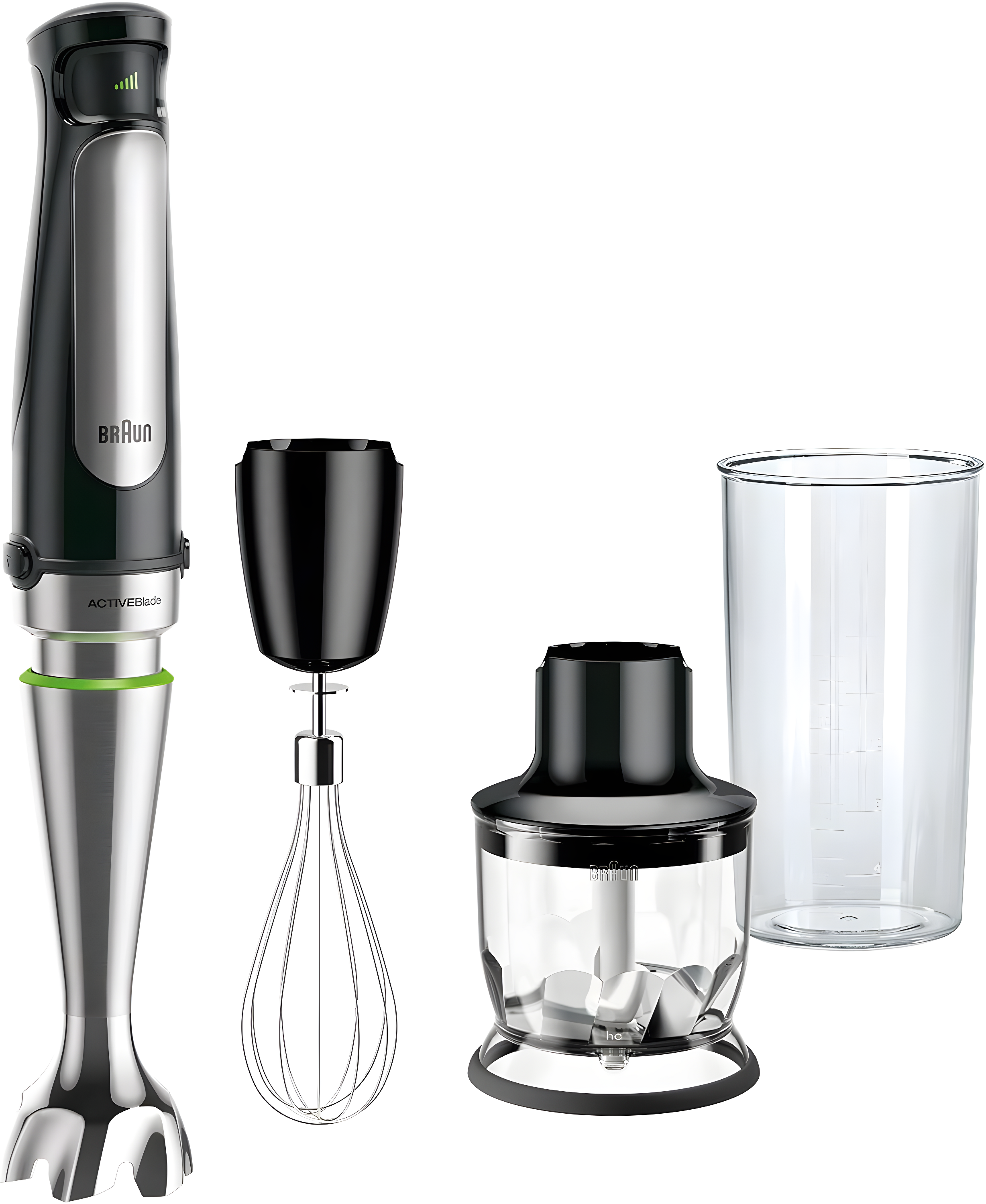 Braun Braun MultiQuick 7 Smart-Speed Hand Blender with 500 Watts of Power, Whisk, Masher, and 6-Cup Food Processor
