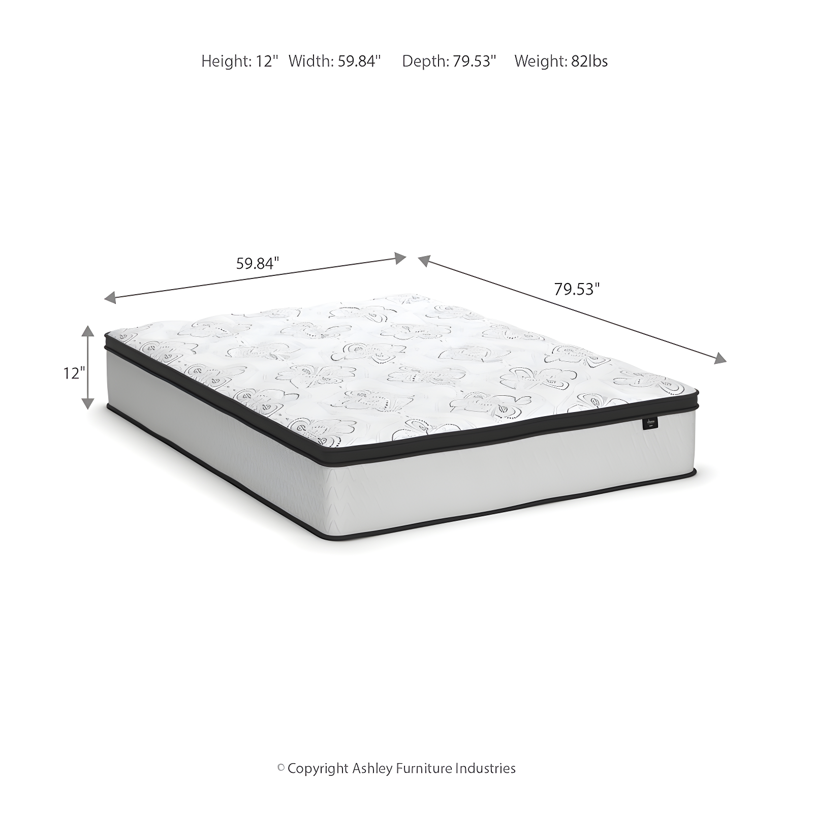 Chime 12" Ultra Plush Hybrid Mattress