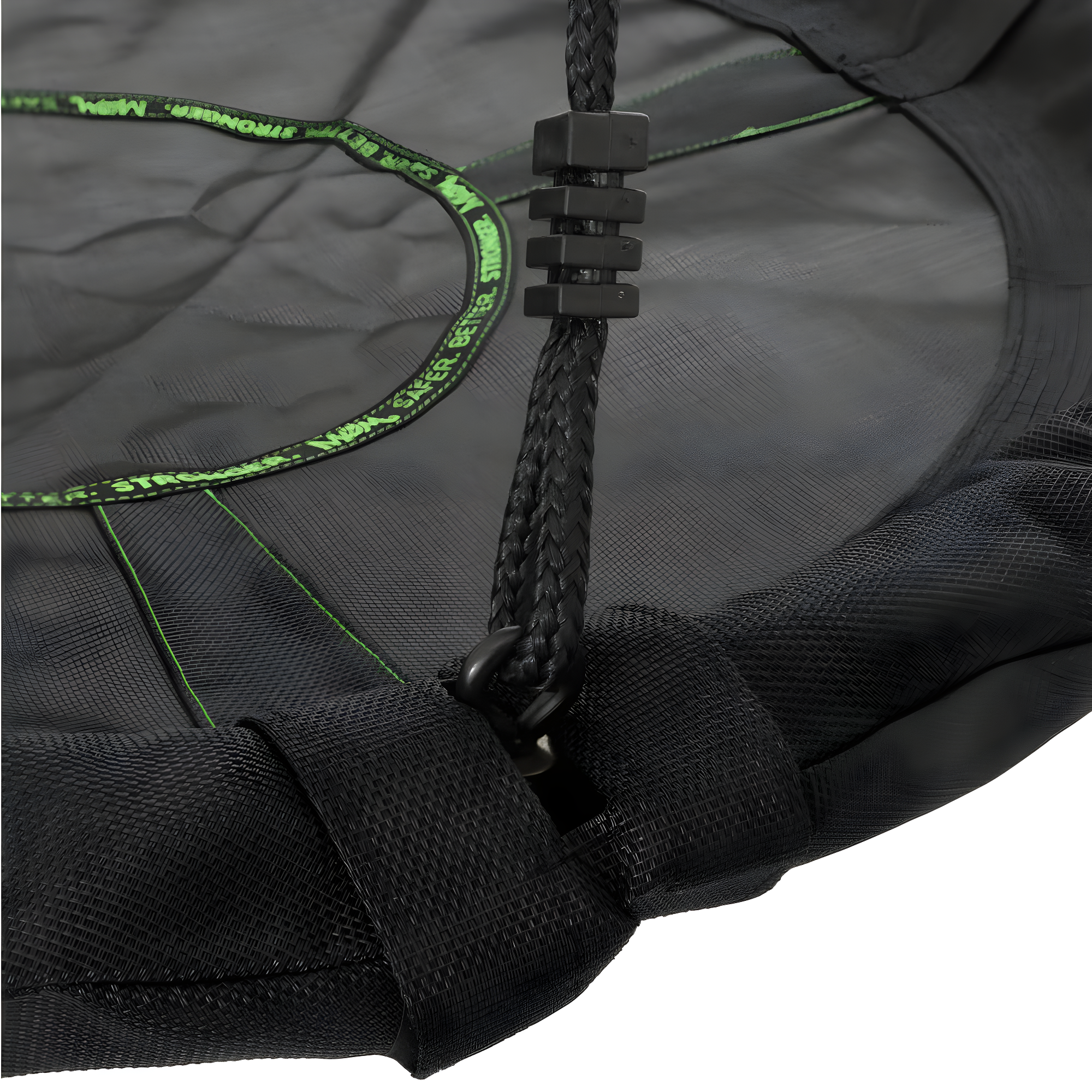 M&M Sales Enterprise M&M Sales Enterprise Adventure Fabric Black Disc Swing Saucer Seat, Ropes with Mounting Hangers and Chains