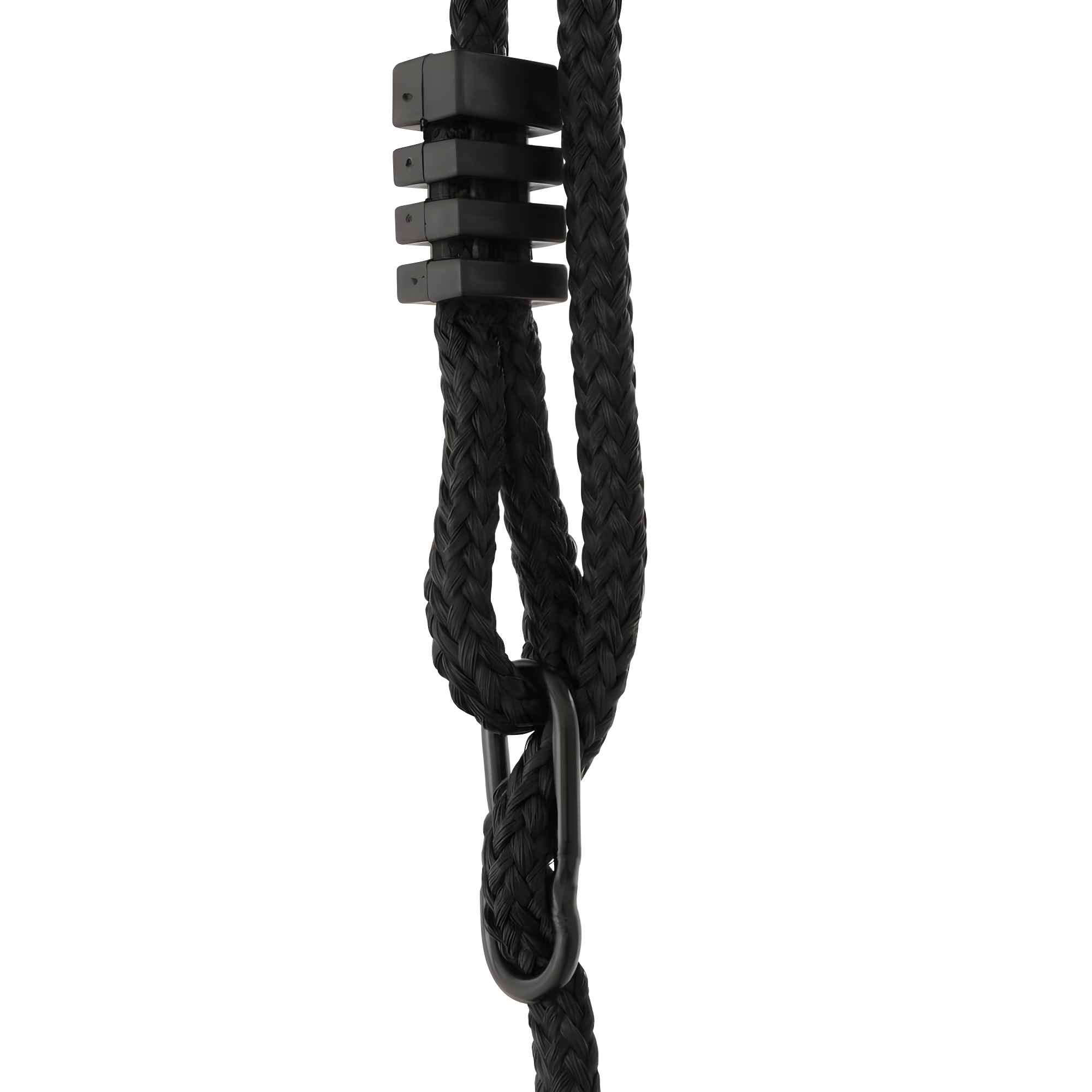 M&M Sales Enterprise M&M Sales Enterprise Adventure Fabric Black Disc Swing Saucer Seat, Ropes with Mounting Hangers and Chains