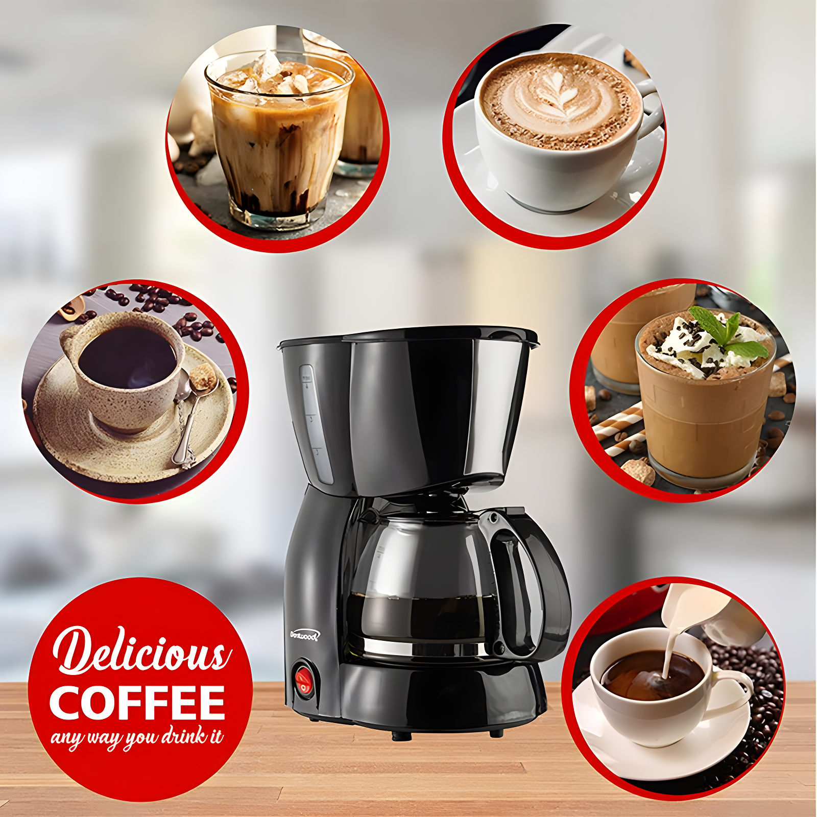 Brentwood Appliances TS-213BK Brentwood Appliances 4 Cup Coffee Maker