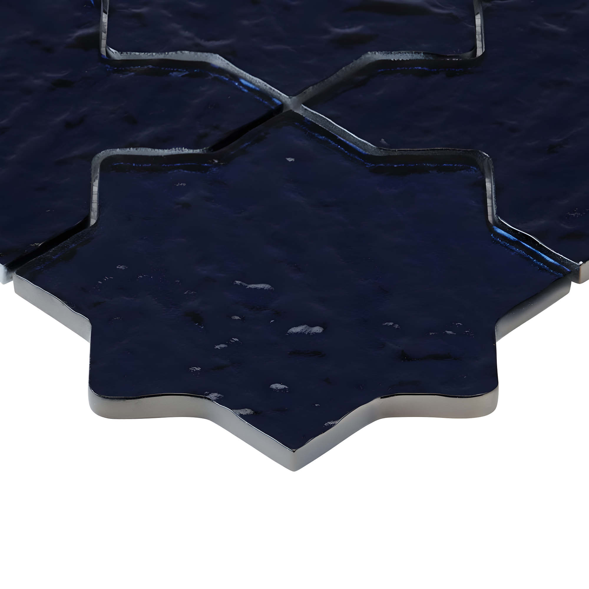 Karma 8.34 In. X 8.34 In. Star Cross Polished Glass Mosaic Wall Tile (0.48 Sq. Ft. / Each)