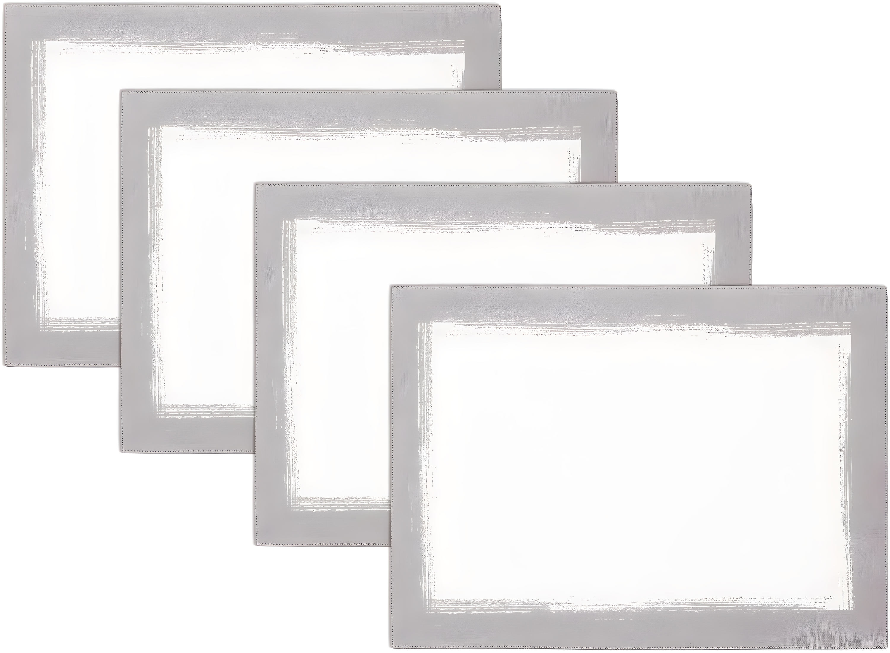 Metallic Brushstroke Linen Blend Placemat (Set of 4)