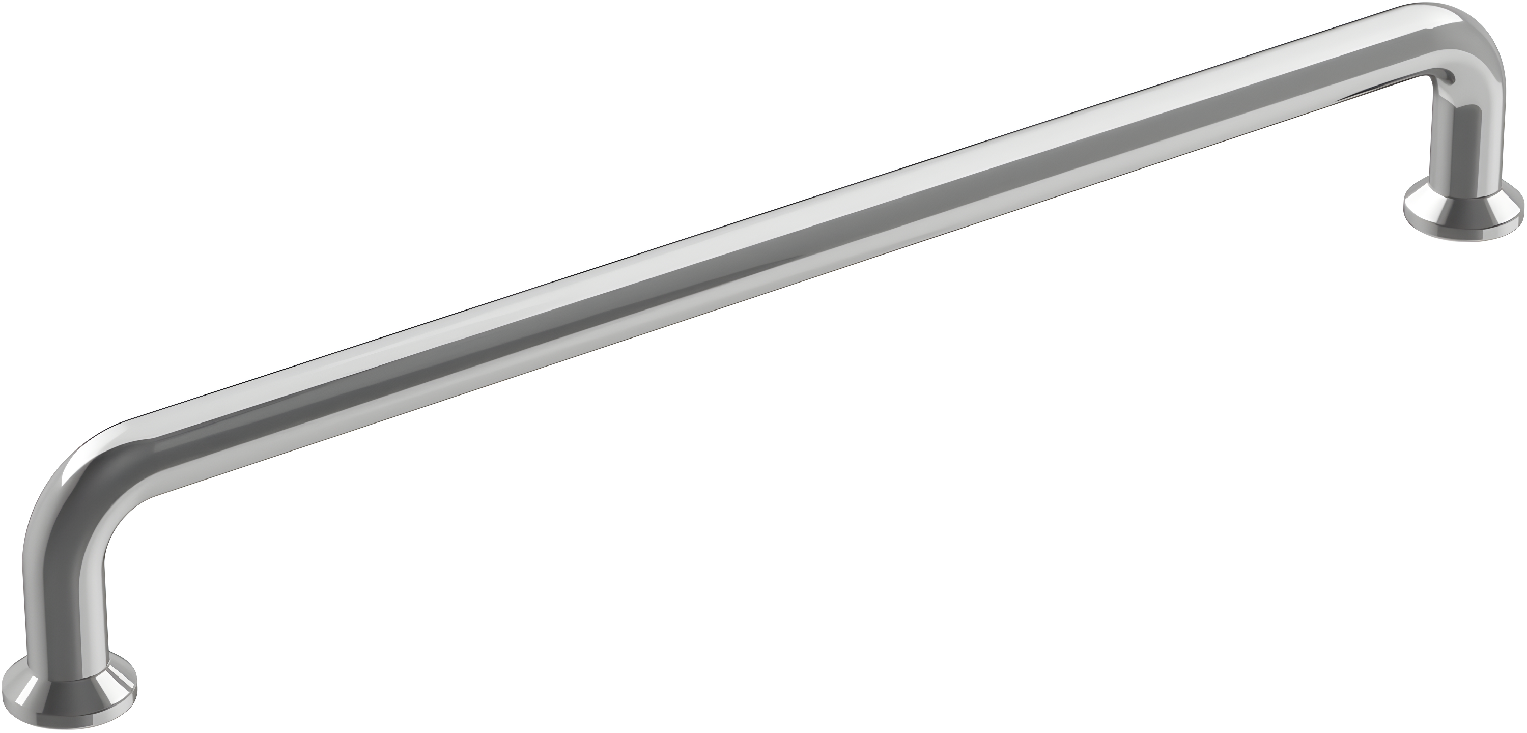 Amerock Factor 7-9/16 inch (192mm) Center-to-Center Polished Chrome Cabinet Pull