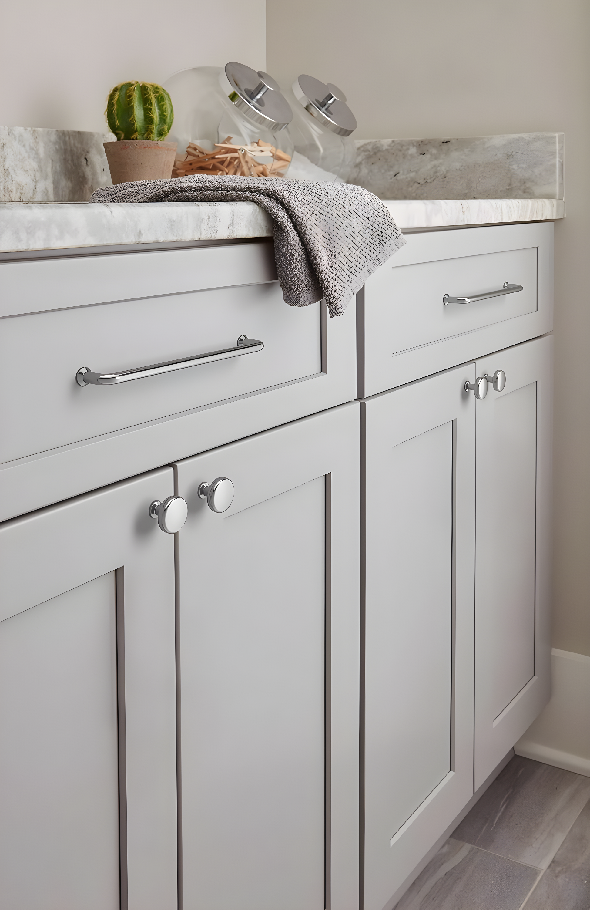 Amerock Factor 7-9/16 inch (192mm) Center-to-Center Polished Chrome Cabinet Pull