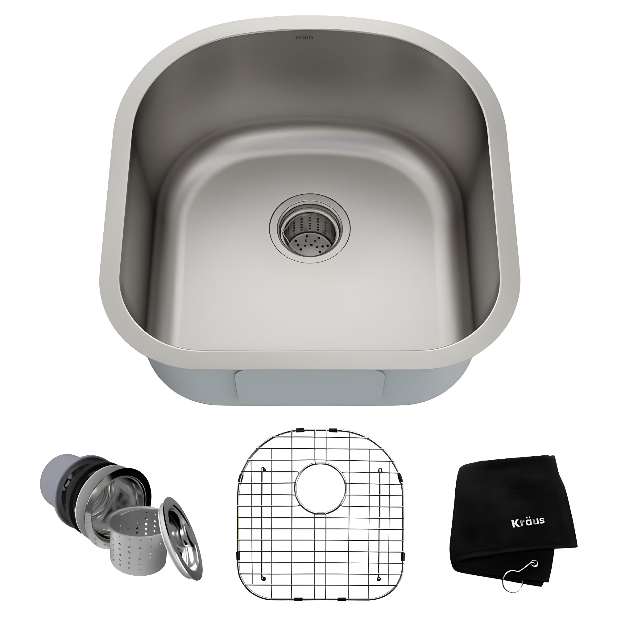KRAUS Premier Undermount Single Bowl 18-Gauge Stainless Steel Kitchen Sink