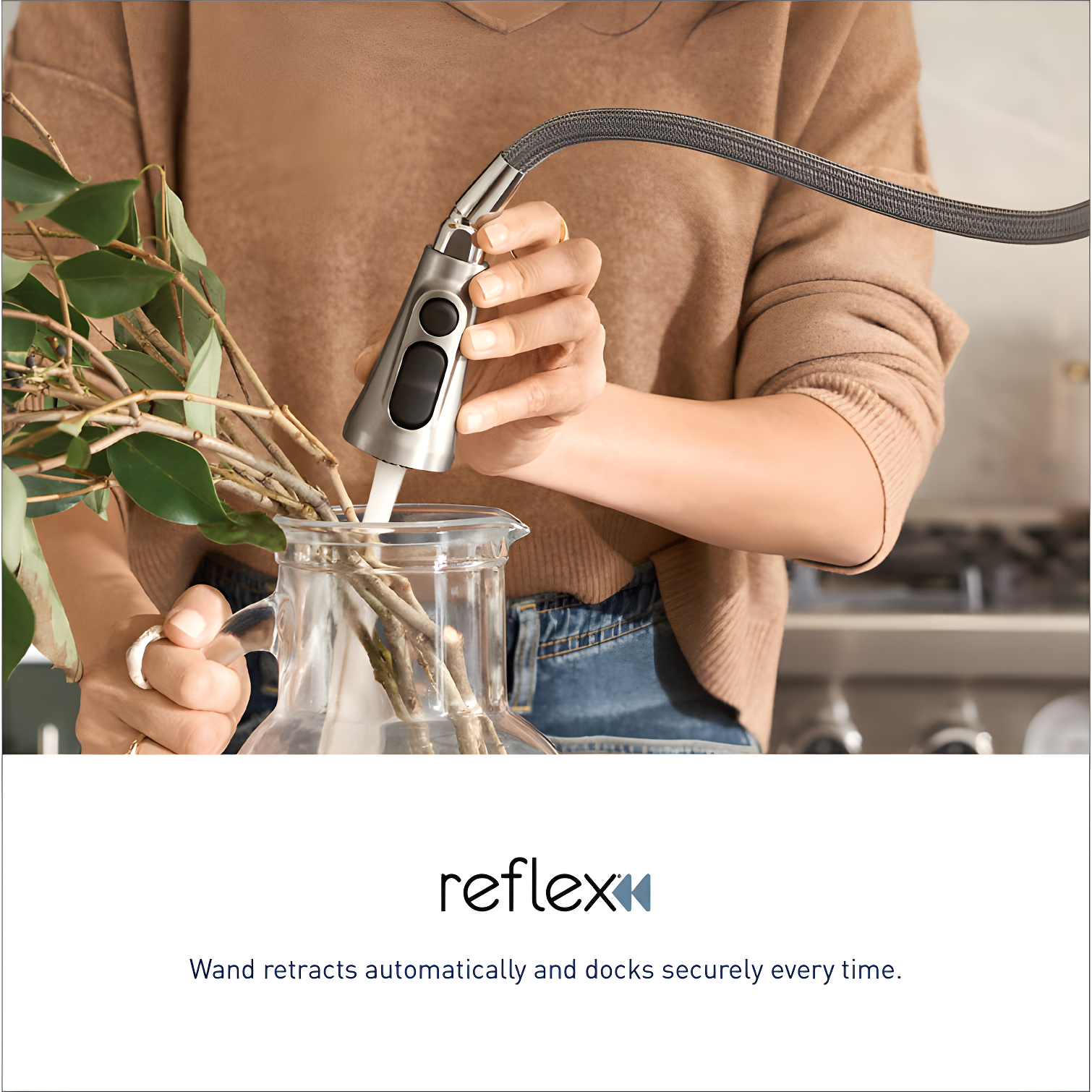 Moen MOEN Brantford Single-Handle Pull-Down Sprayer Kitchen Faucet with Reflex and Power Boost in Oil Rubbed Bronze 7185ORB