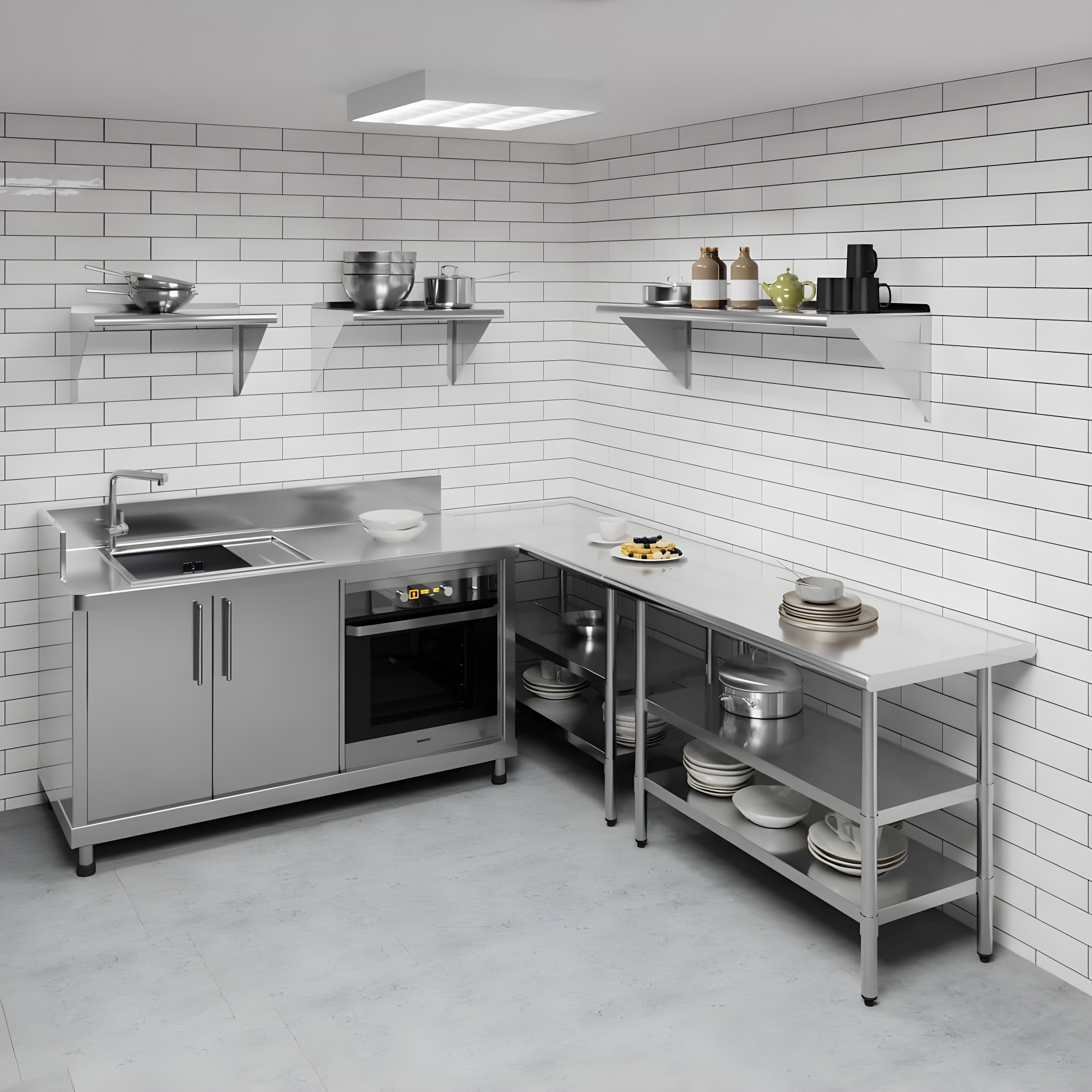 Amgood Utility Metal Wall Shelf.