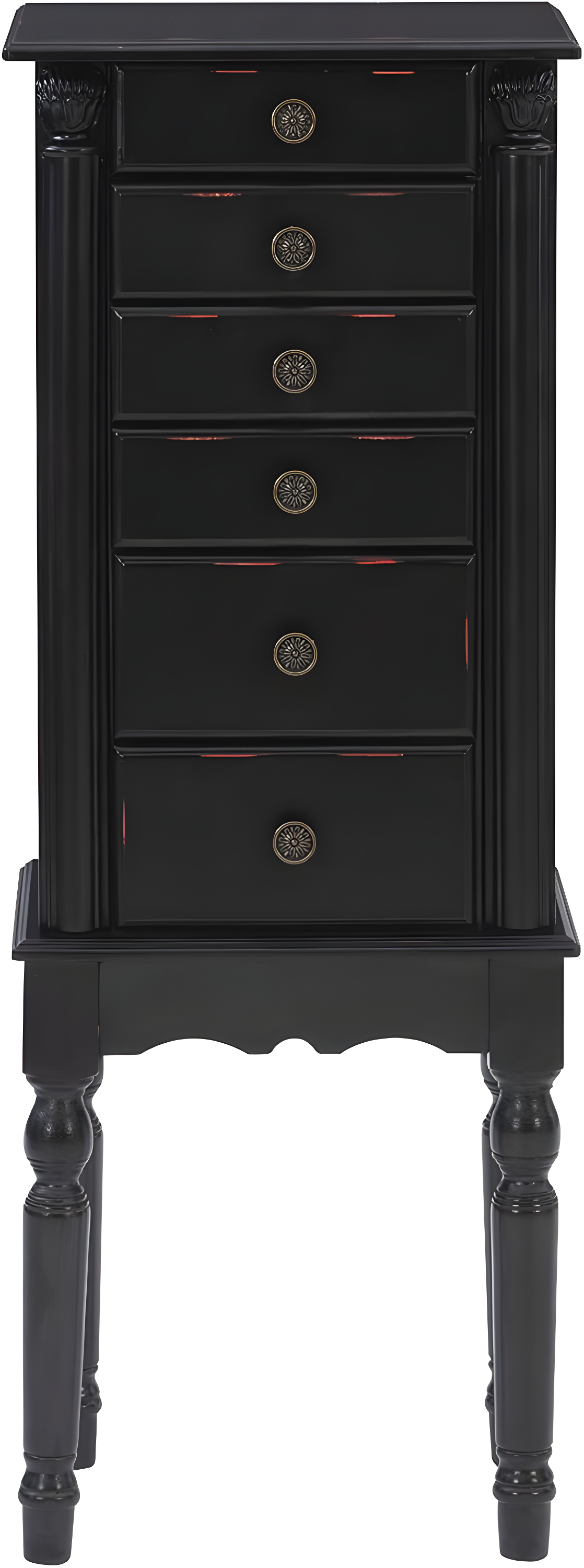 Powell Traditional Ebony Jewelry Armoire