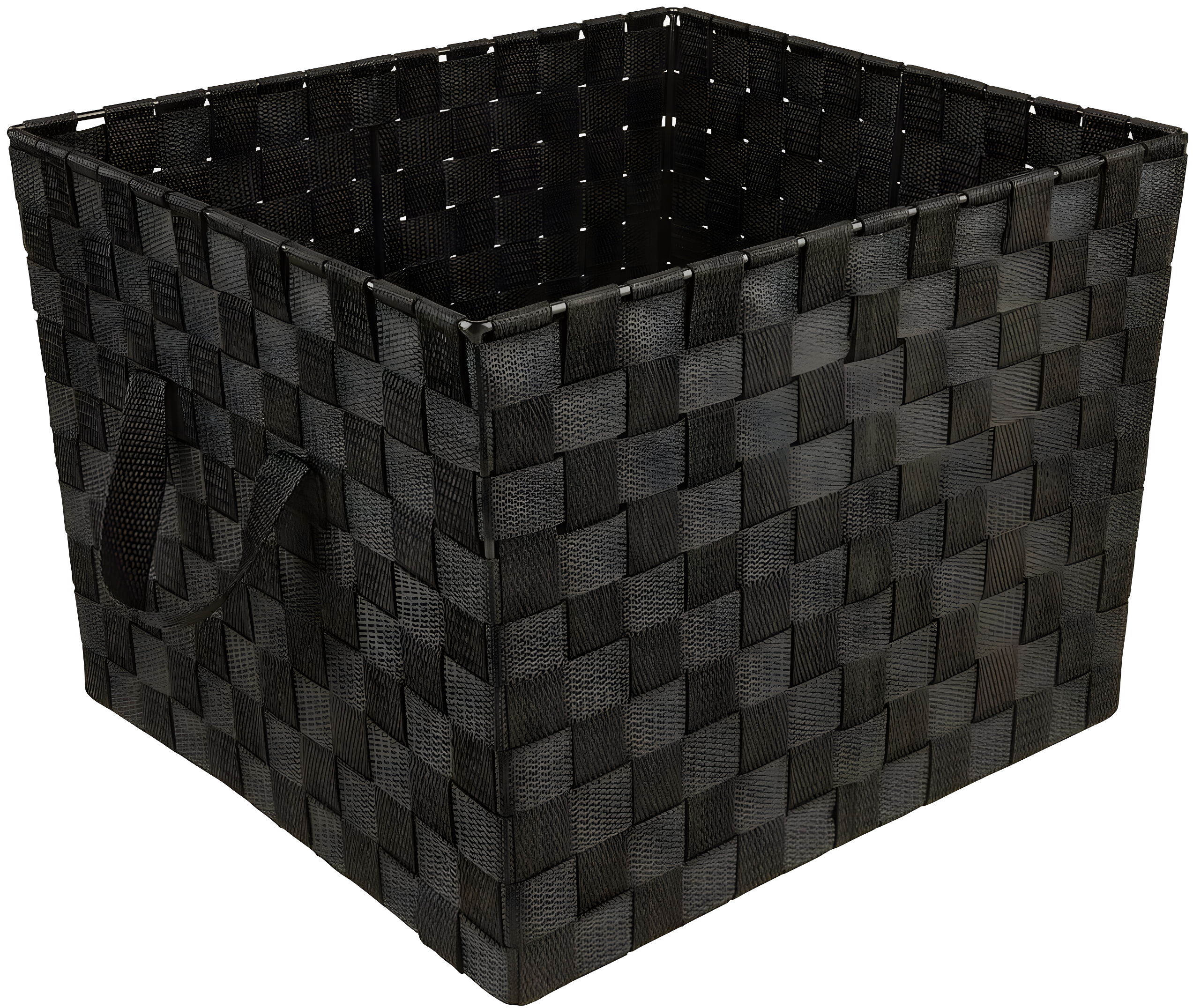 Simplify Large Woven Fabric Storage Basket in Black