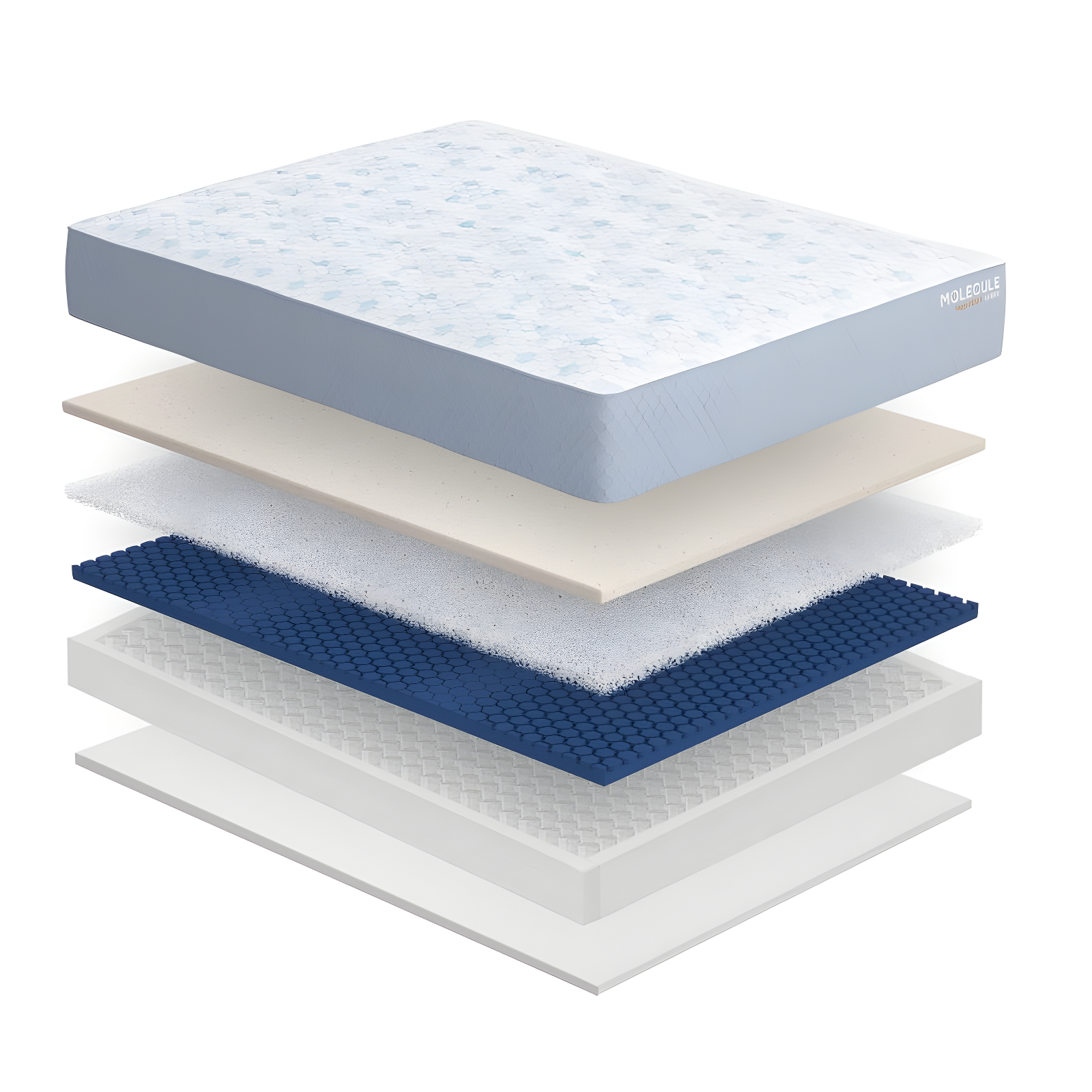 MOLECULE MOLECULE CopperWELL 13" Hybrid Cooling Gel Memory Foam and Encased Coil Medium Firm Mattress