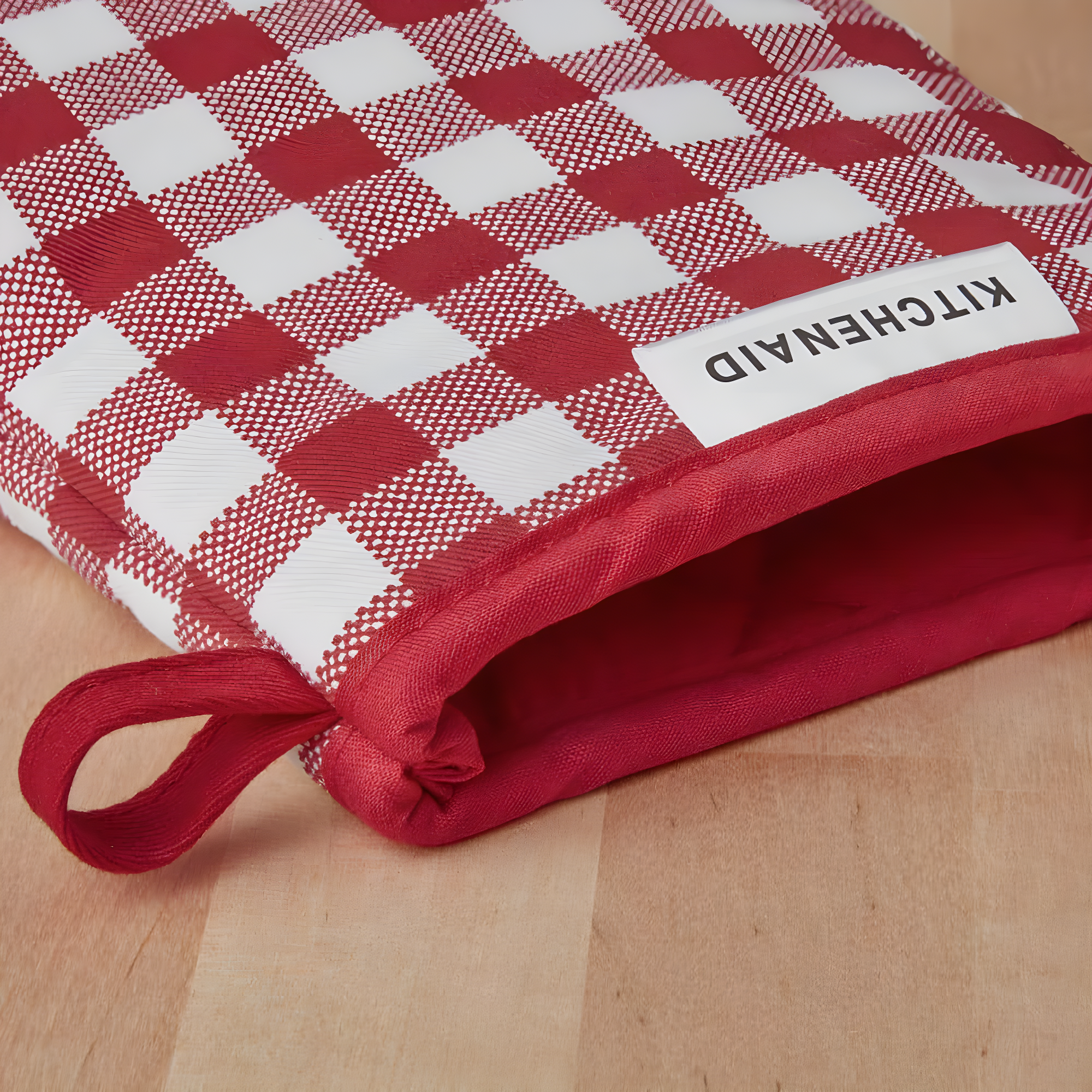 KitchenAid Gingham 2-Piece Oven Mitt