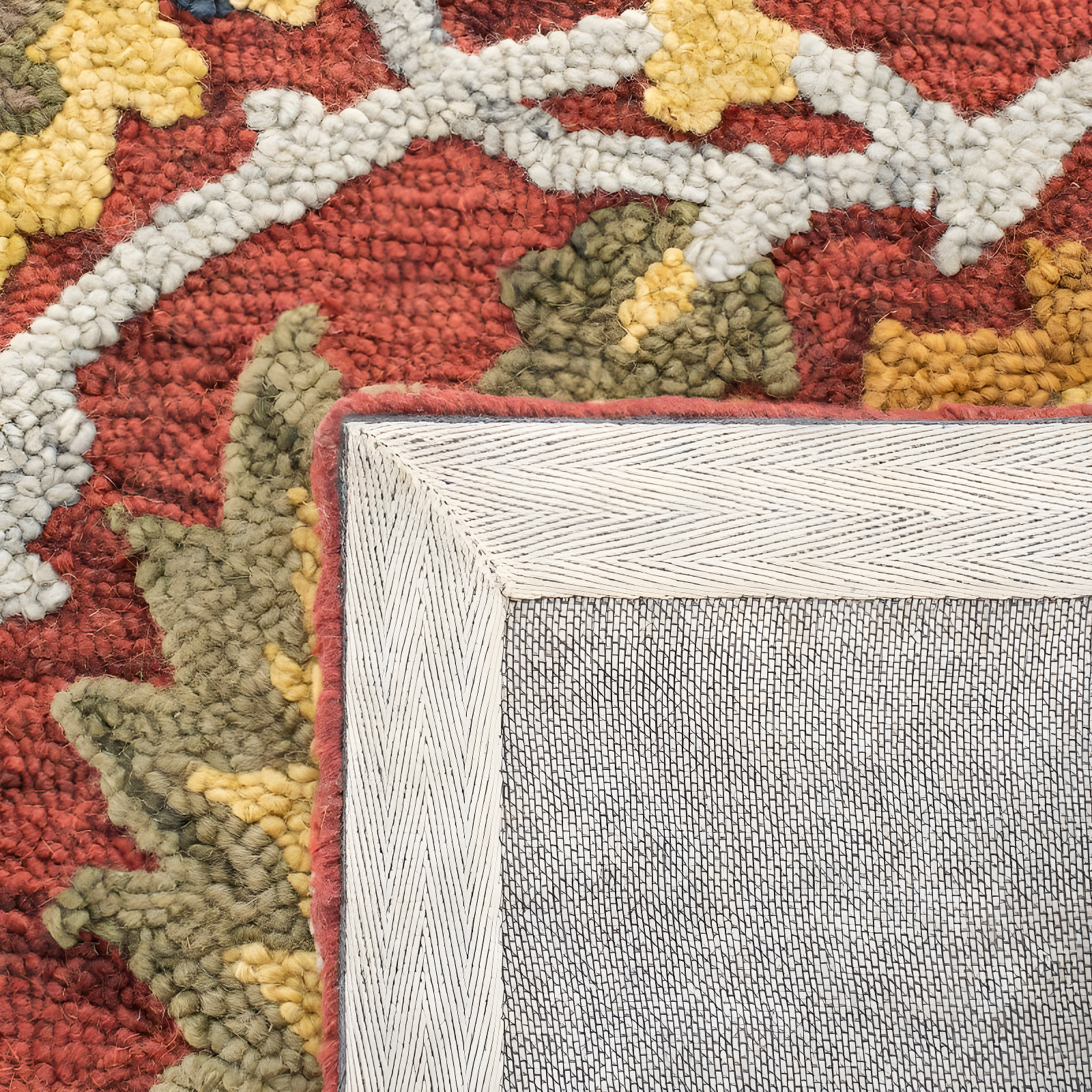 Blossom BLM402 Hand Tufted Runner Rug - Red/Multi - 2'3"x8' - Safavieh.