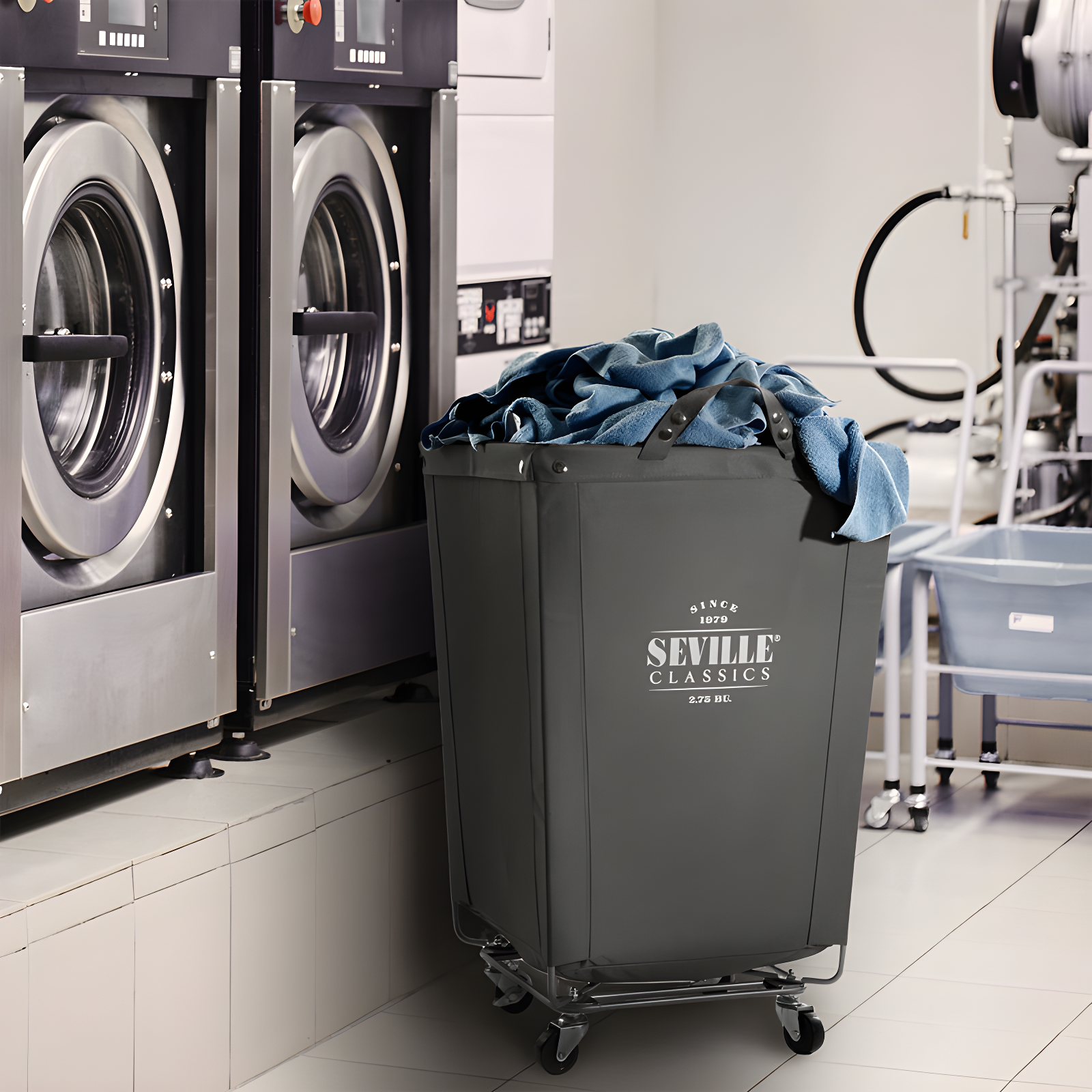 Rolling Commercial Laundry Hamper