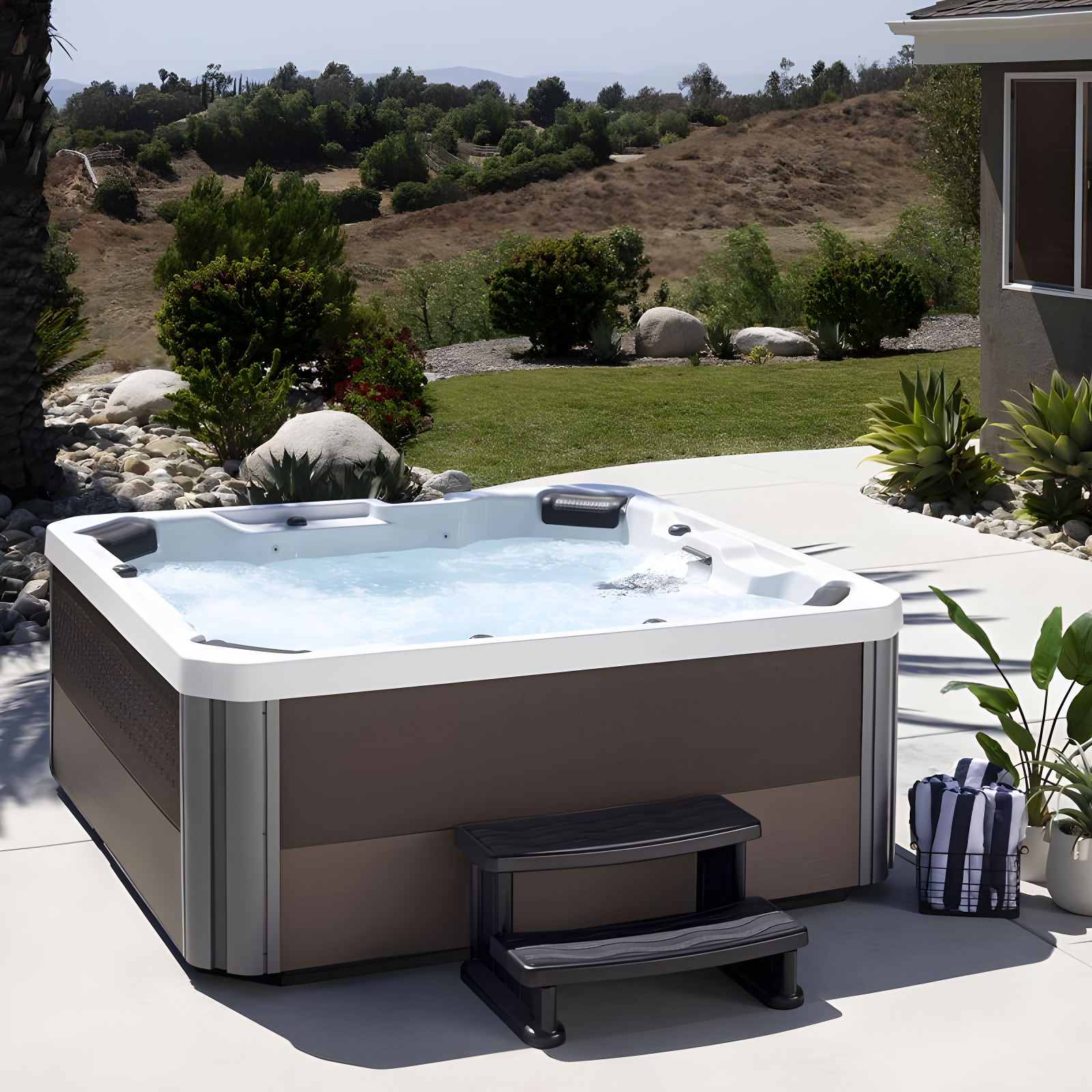 Lifesmart Spa Step for Square and Round Hot Tubs