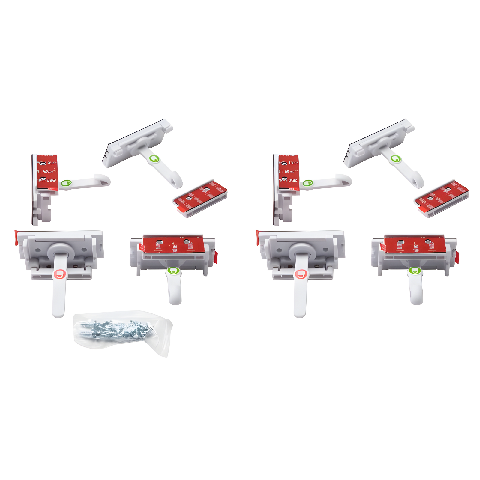 Safety 1st Adhesive Cabinet Latch For Childproofing - 8pk