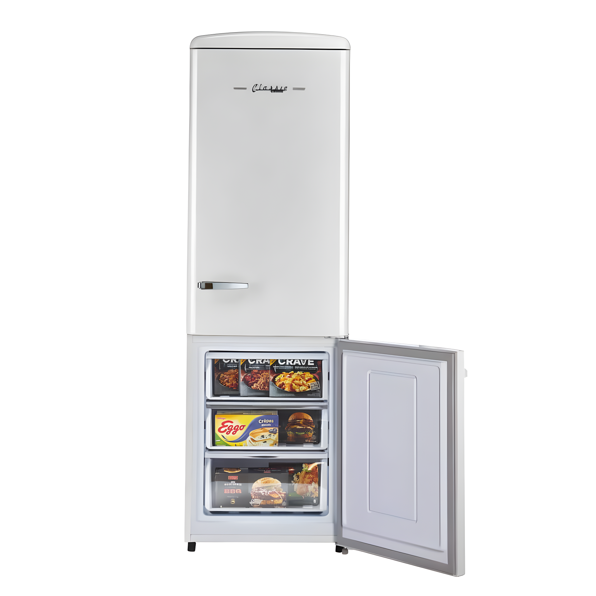 Unique Appliances Classic Retro 23.6" Frost-Free 11.7 cu. ft. Energy Star Certified Bottom Freezer Refrigerator UGP-330L W AC