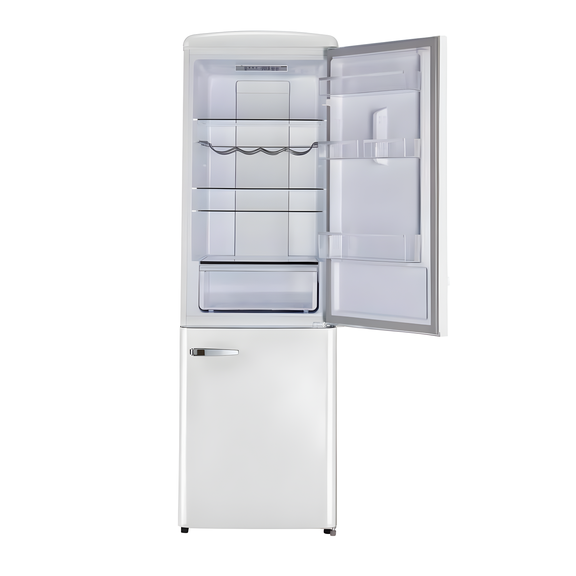 Unique Appliances Classic Retro 23.6" Frost-Free 11.7 cu. ft. Energy Star Certified Bottom Freezer Refrigerator UGP-330L W AC