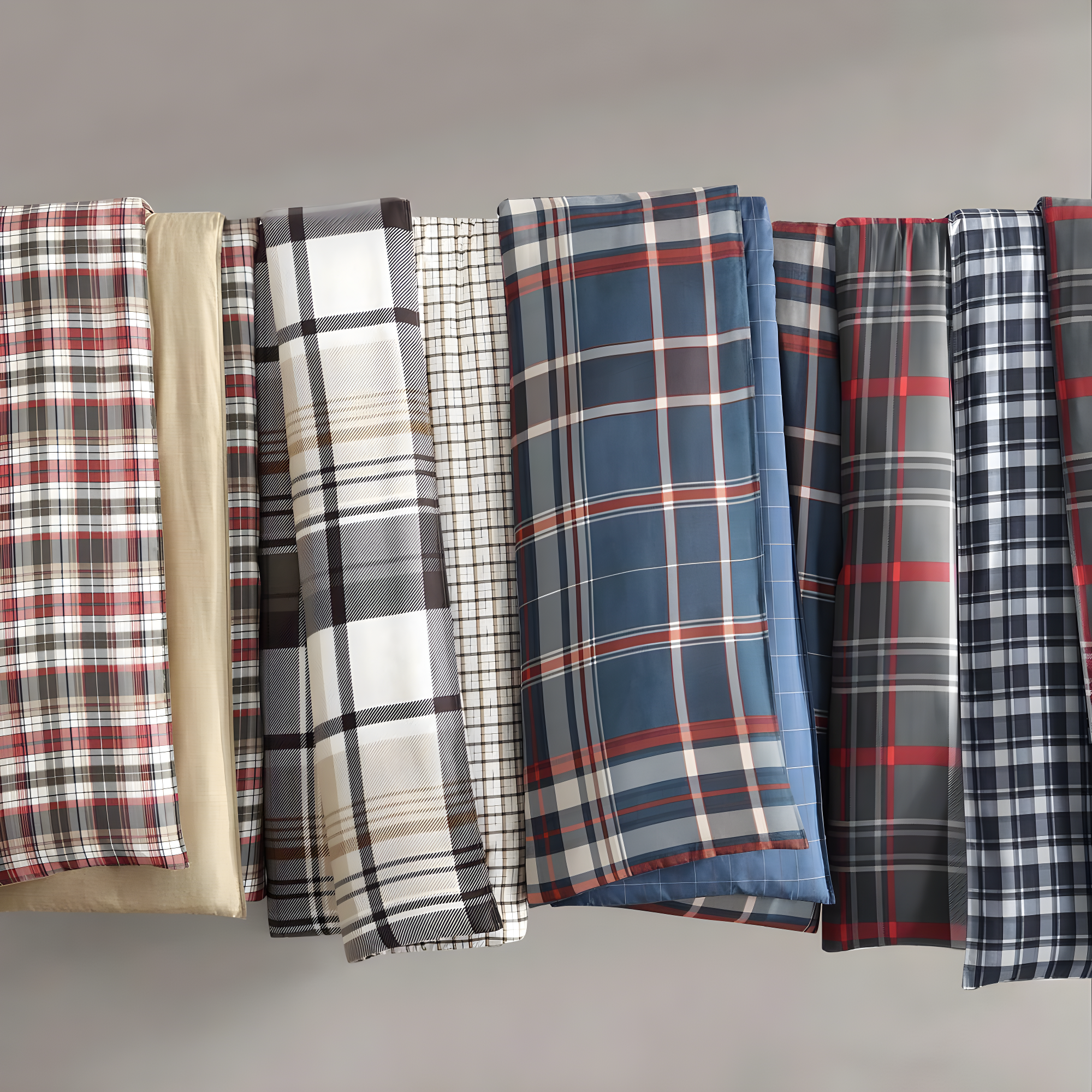Eddie Bauer Eddie Bauer Willow Plaid Reversible Grey Duvet Cover Set