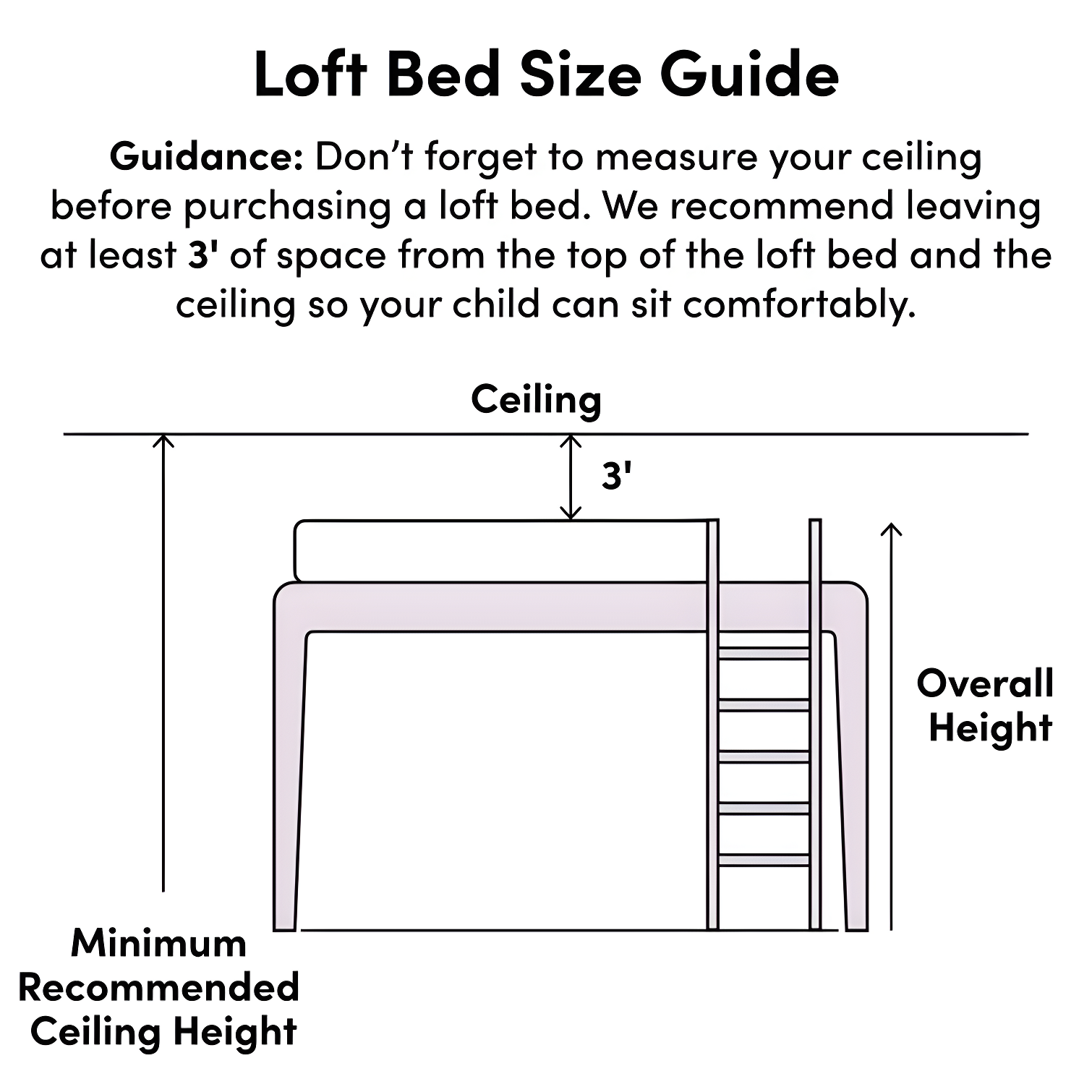 Kwinana Roxy Twin Size Junior Wood Loft Bed, Sturdy Wooden Frame for Kids - Includes Built-in Side Desk & Open Shelving for Storage, Children's Furniture