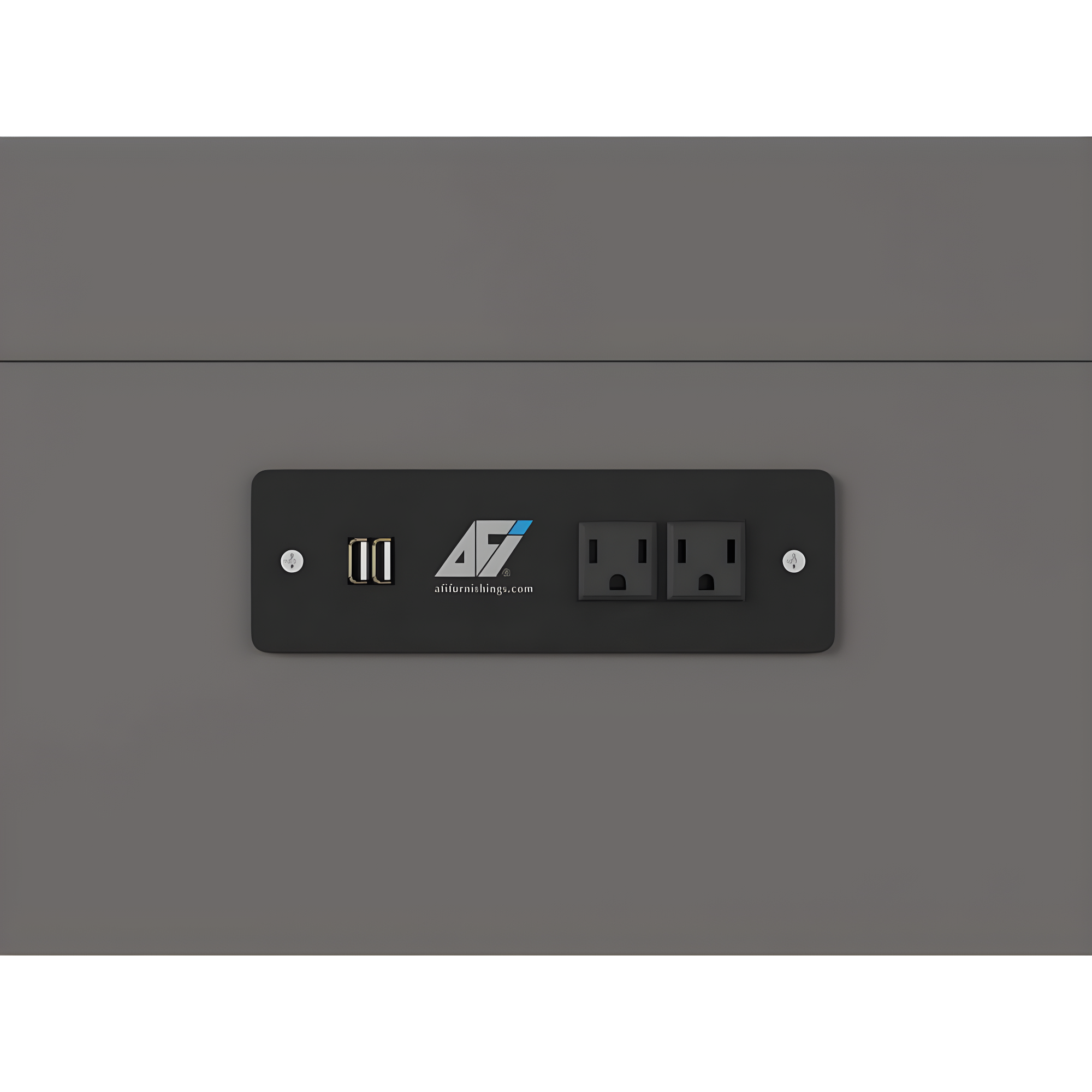 Southampton Murphy Bed Chest Queen Grey with Charging Station