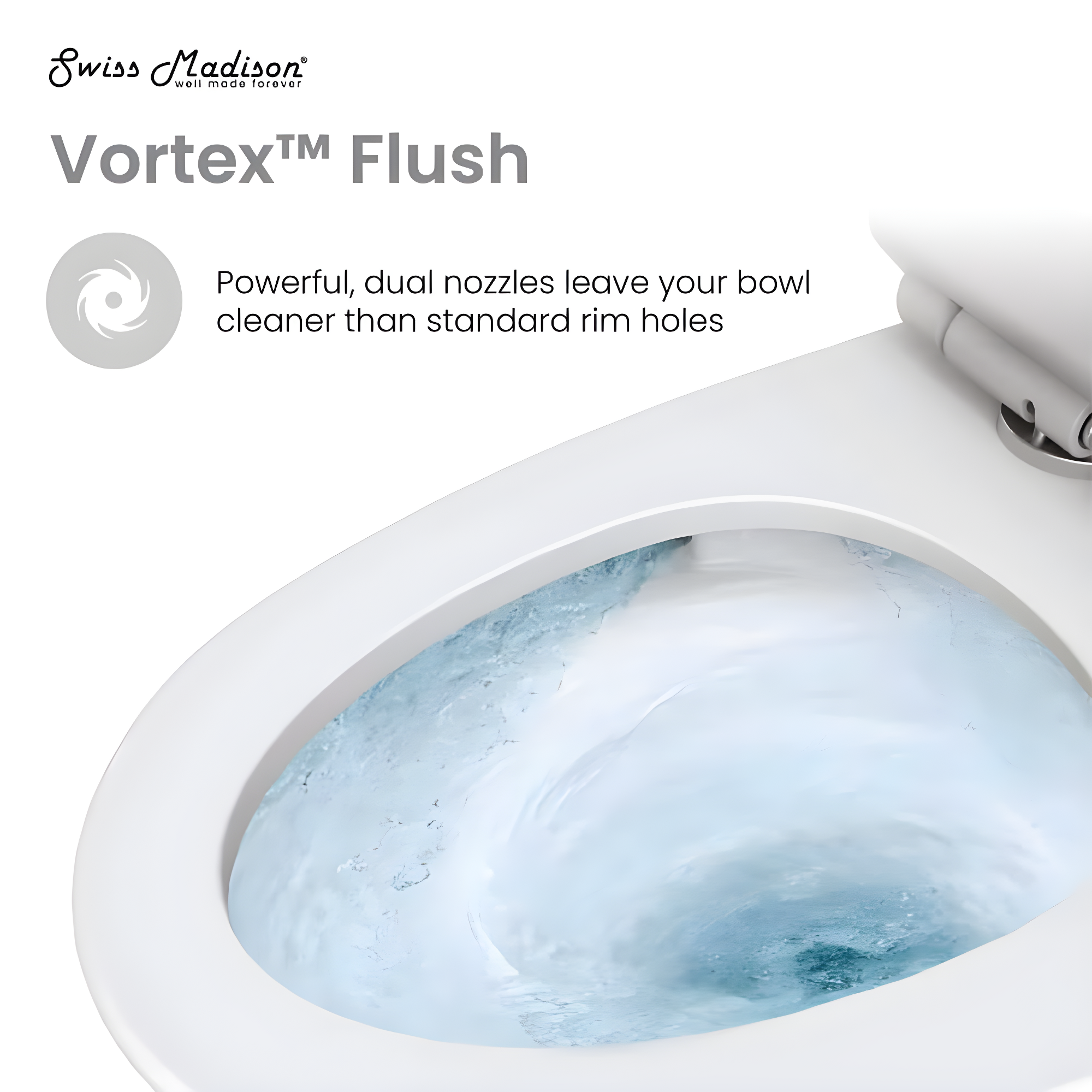 St. Tropez One Piece Elongated Toilet Dual Vortex Flush 1.28 gpf