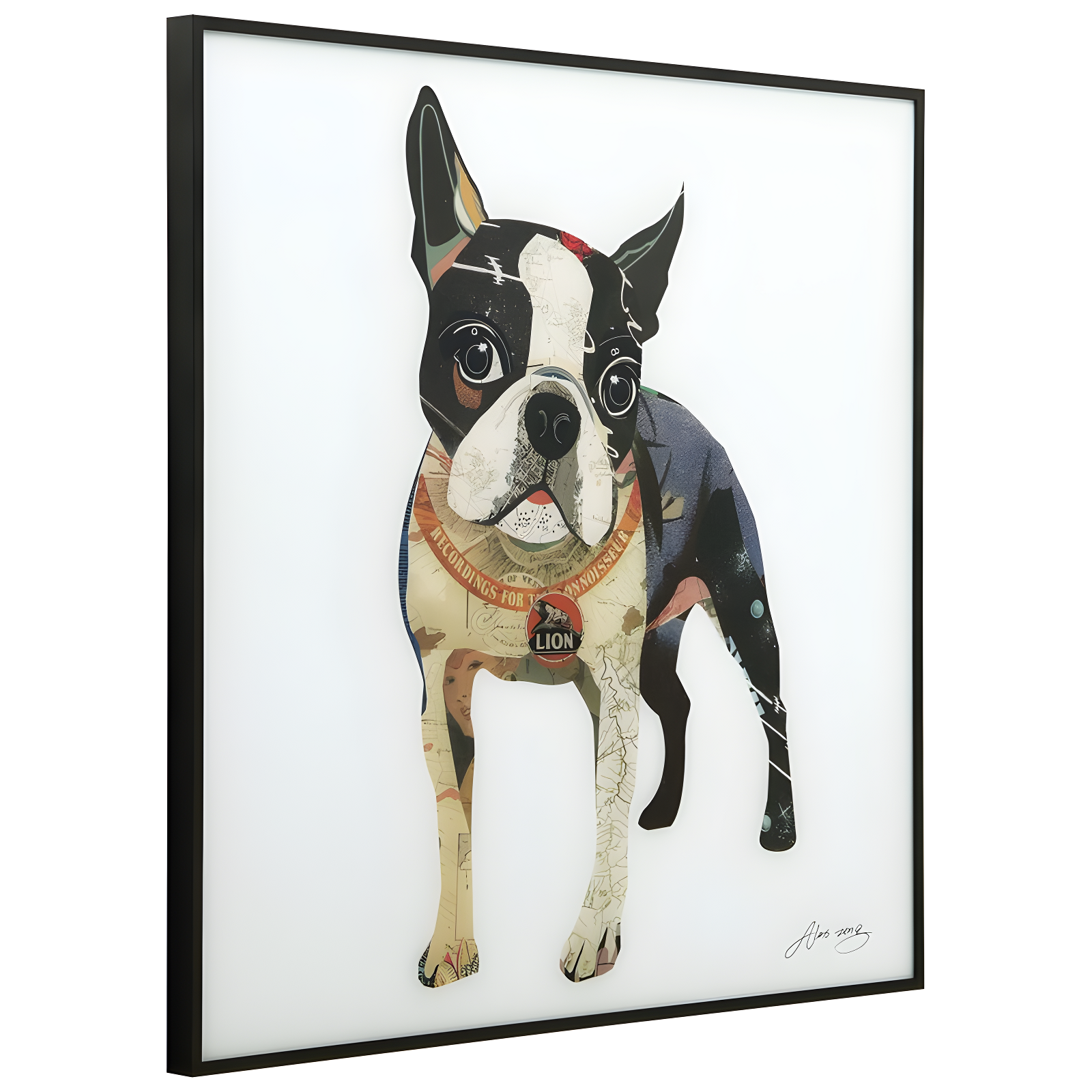 Red Barrel Studio® Apphia The Boxer - Picture Frame Graphic Art Print on Glass
