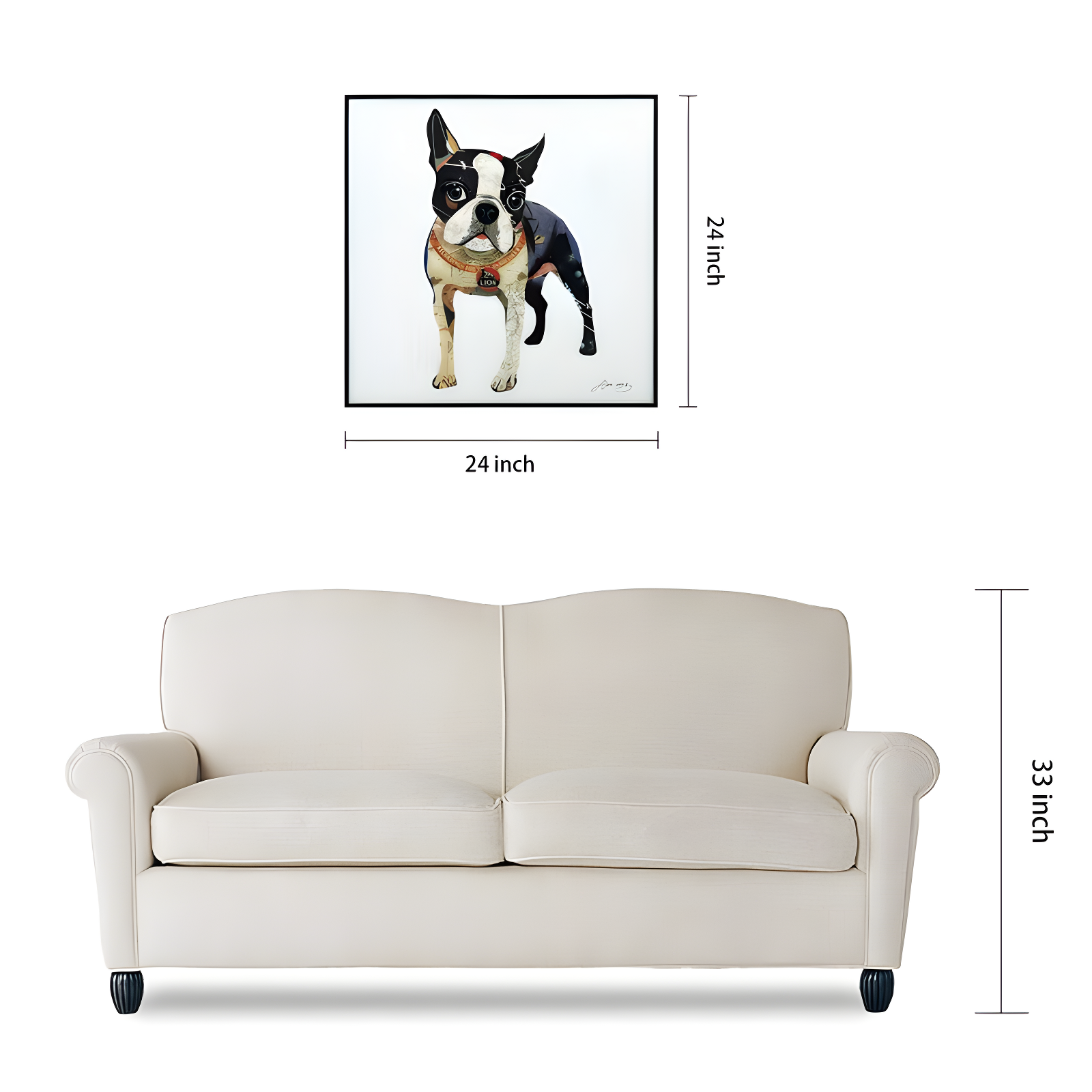 Red Barrel Studio® Apphia The Boxer - Picture Frame Graphic Art Print on Glass