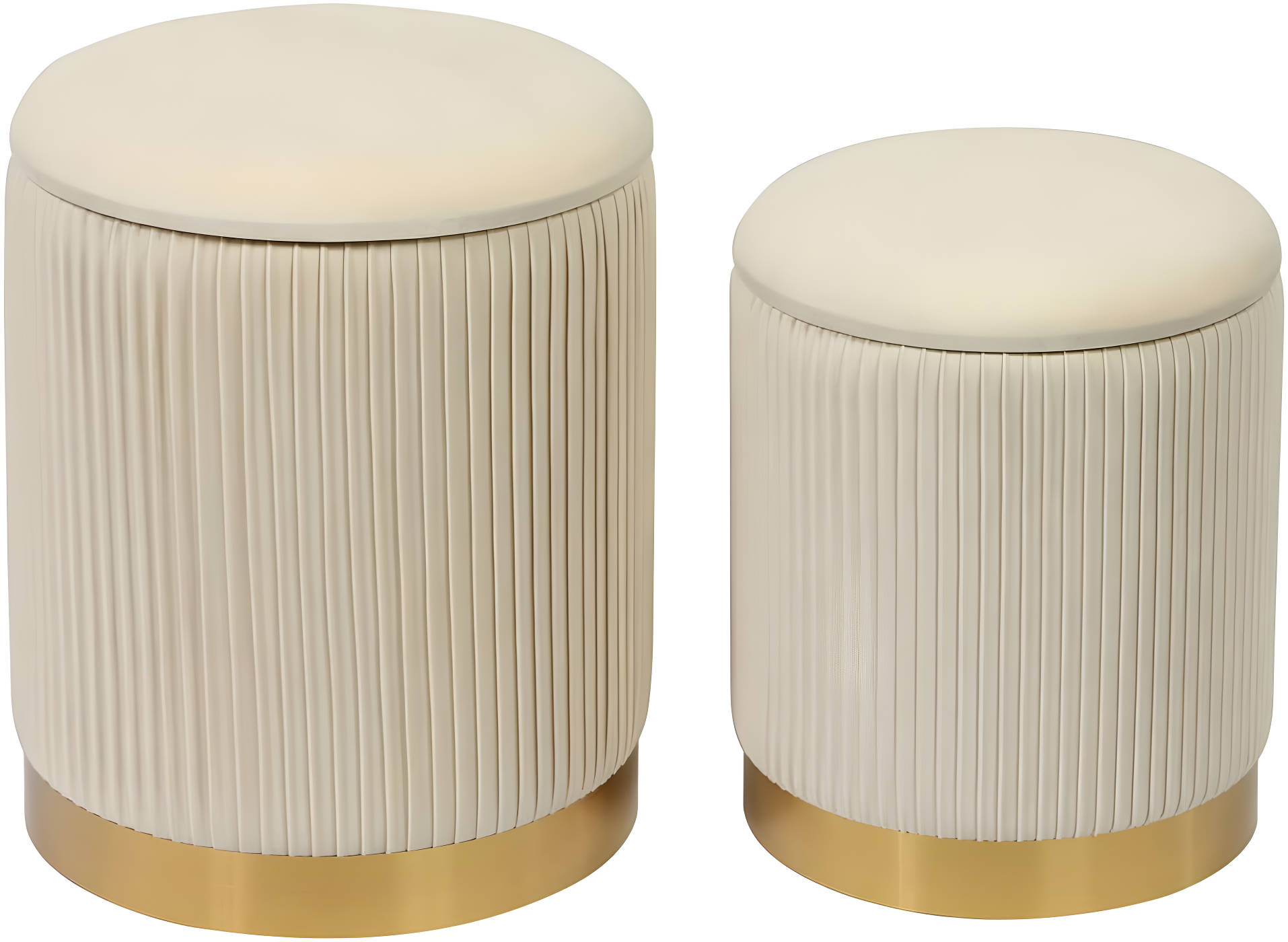 Ernesha Velvet Ottoman