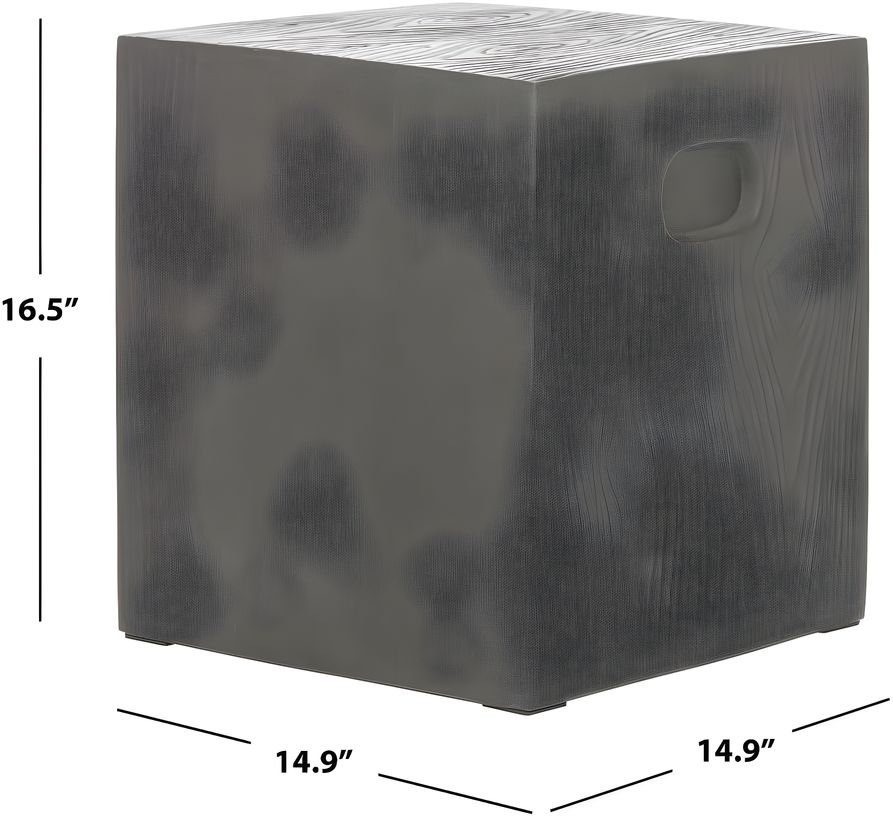 Cube Accent Stool - Indoor/Outdoor - VNN1003 - Gray - Safavieh