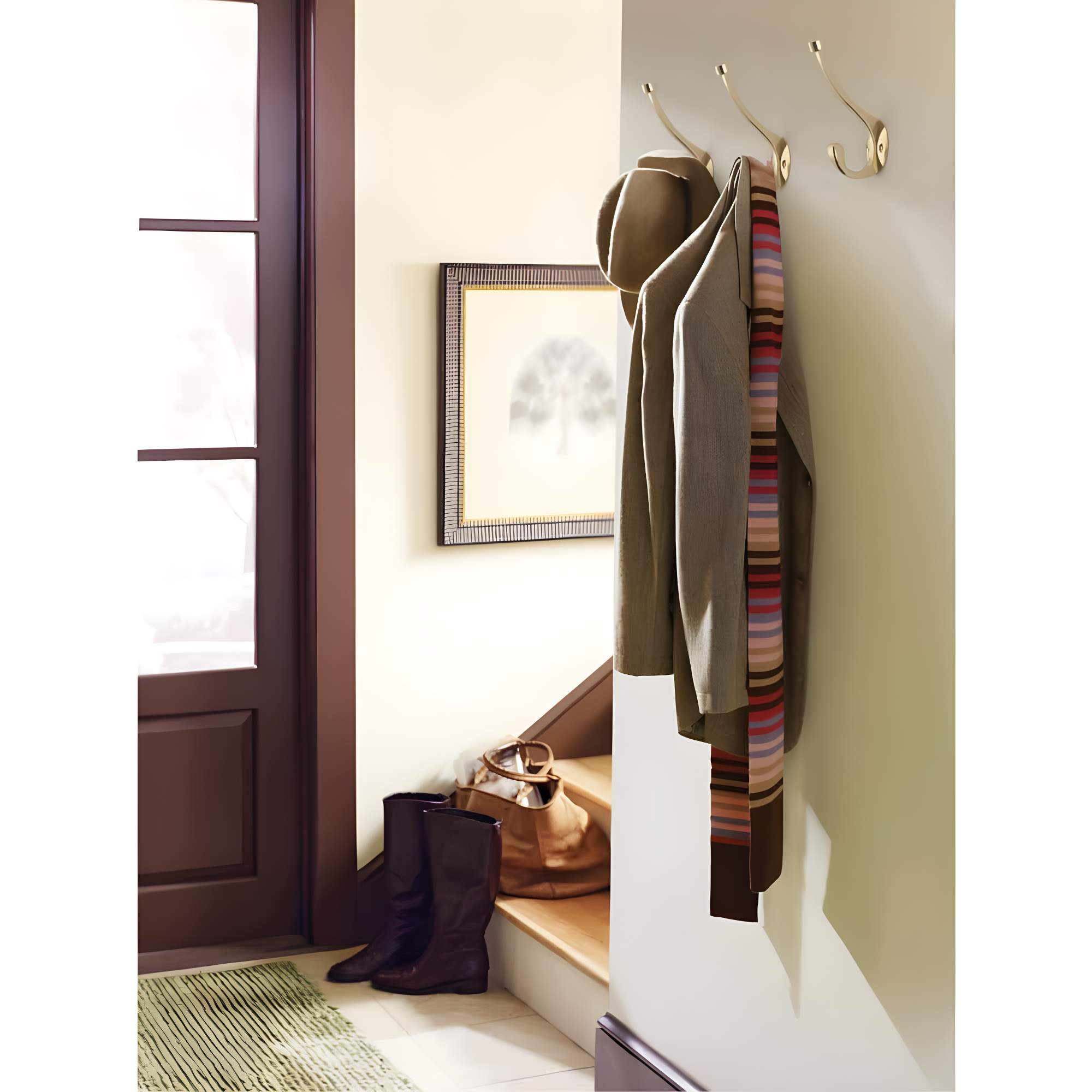 Adare Traditional Double Prong Decorative Wall Hook