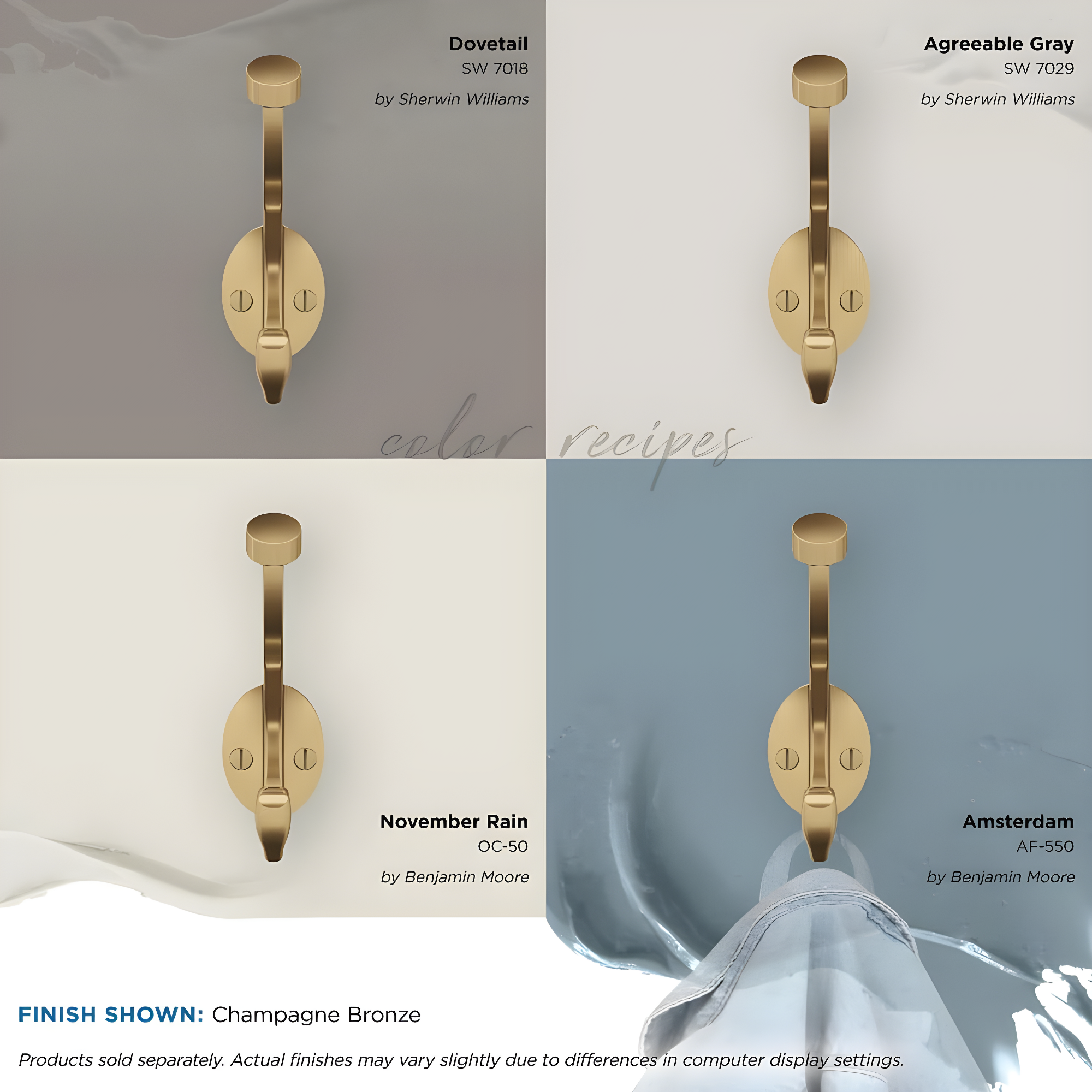 Adare Traditional Double Prong Decorative Wall Hook