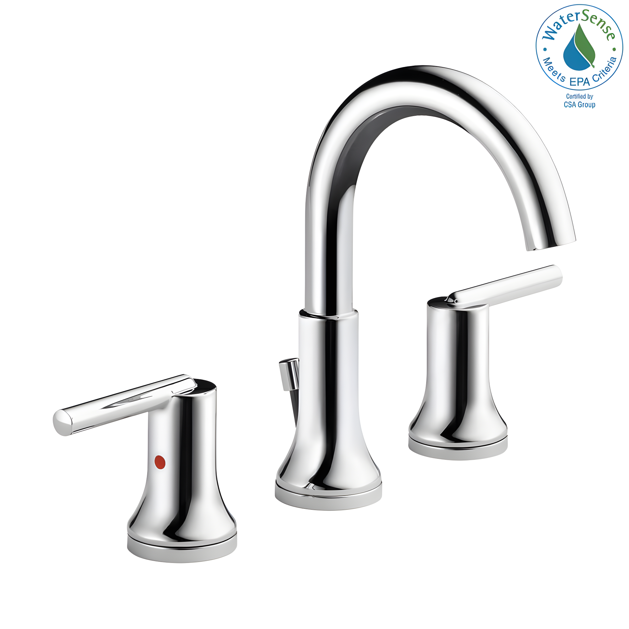 Trinsic Widespread Bathroom Faucet 3 Hole, 2-handle Bathroom Sink Faucet with Drain Assembly