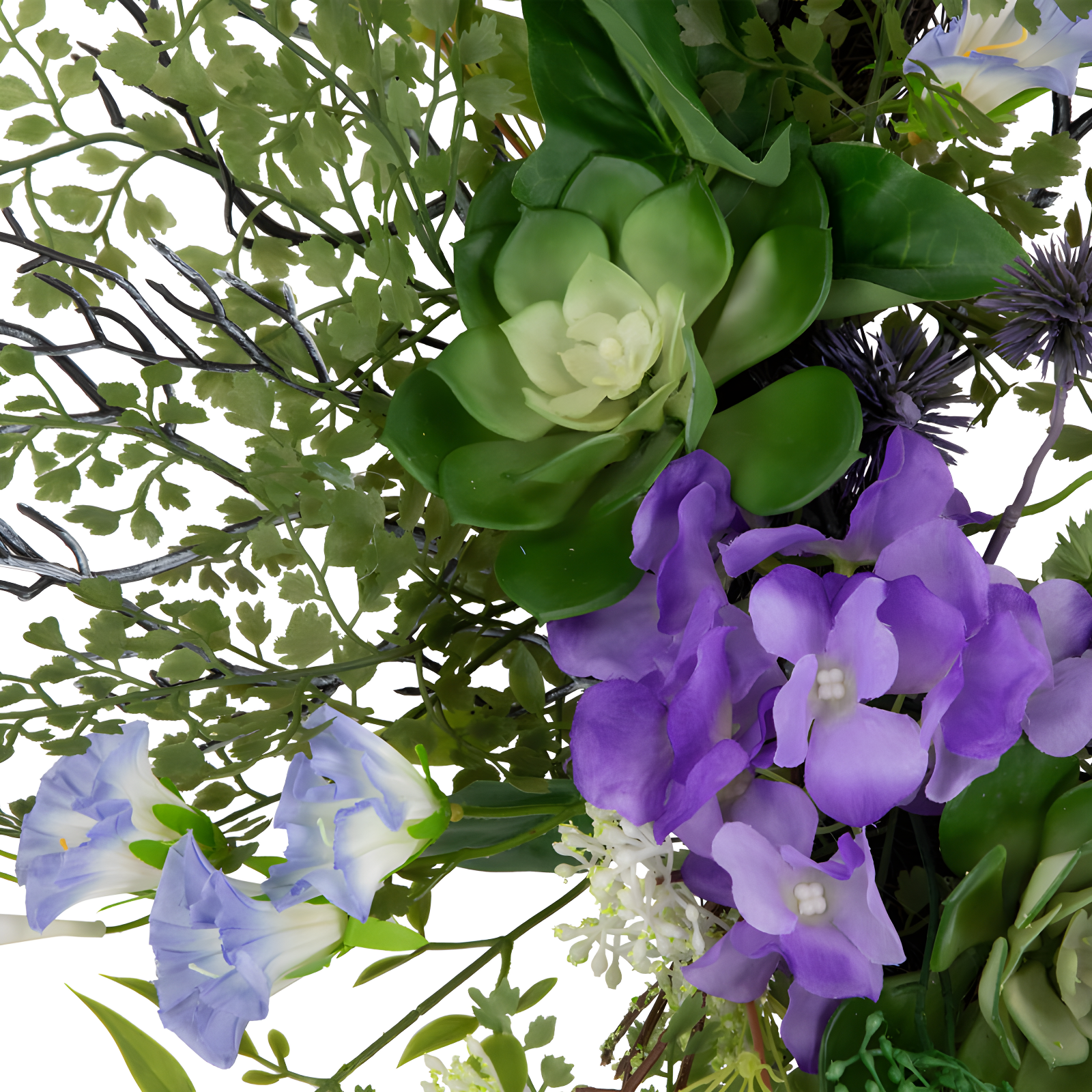 Faux Thistle Polyester 24'' Wreath