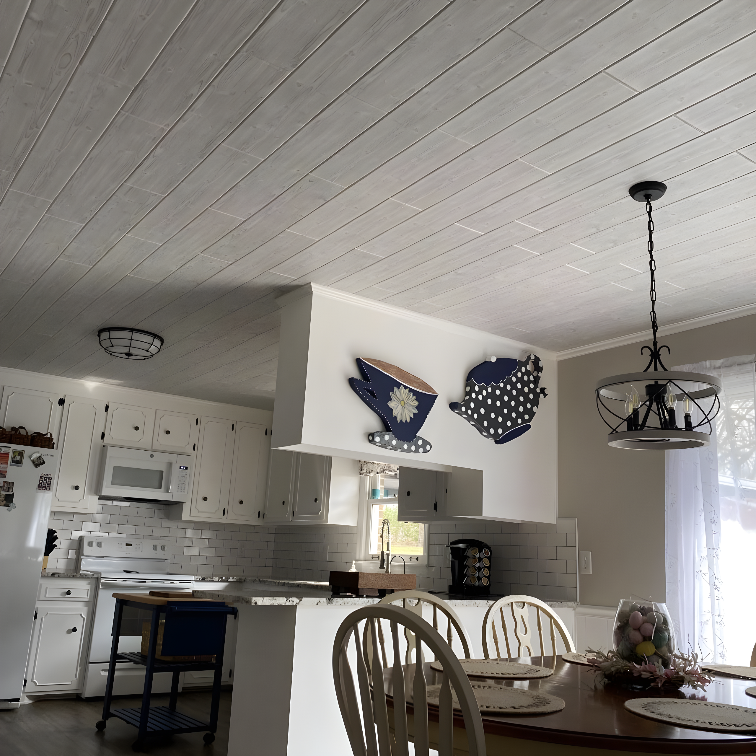 Foam Wood Glue-Up Ceiling Planks 39 in. x 6 in.