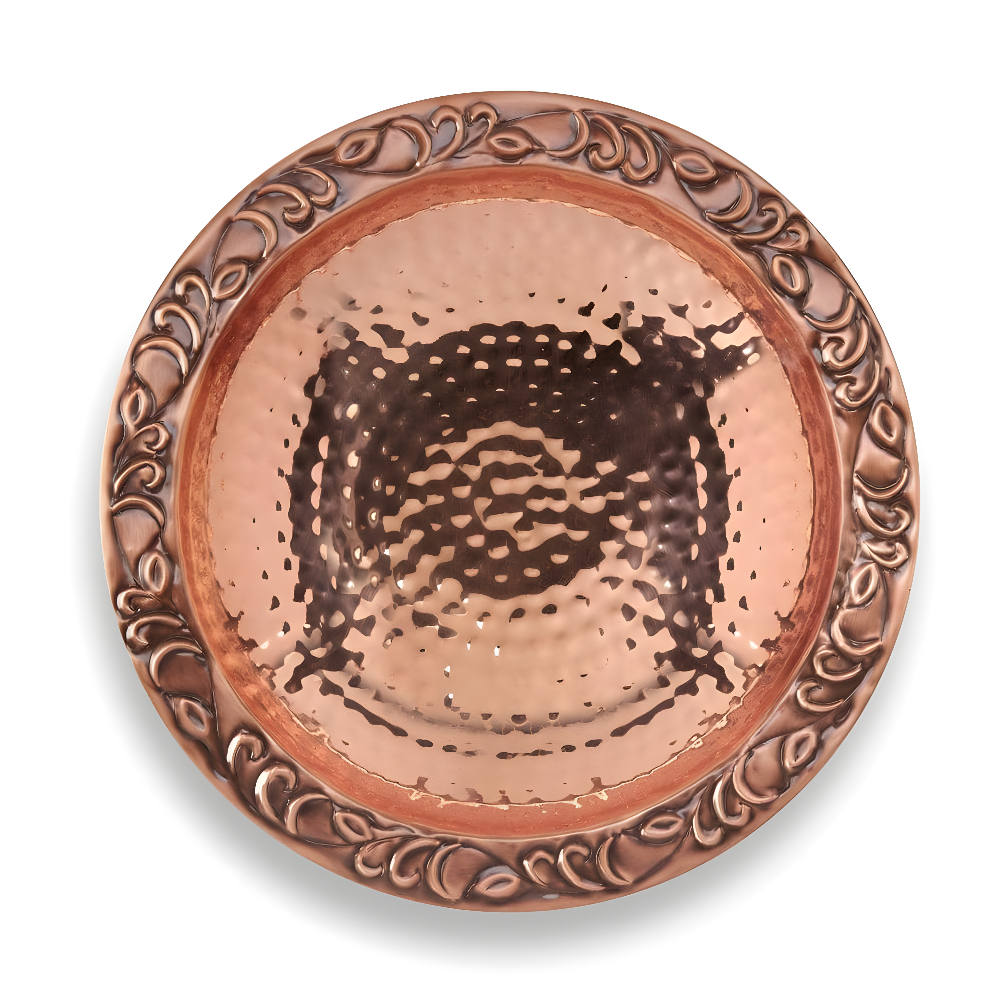 Good Directions Pure Copper Hanging Bird Bath, 13.5” Diameter, Features a Brass Chain, Bird Feeder