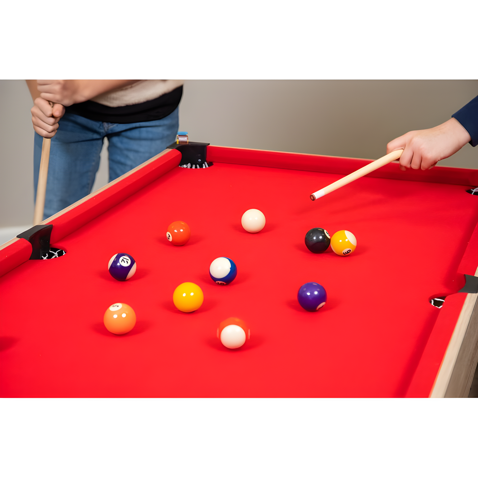 Hathaway Games Madison Multi Game Table with Foosball, Glide Hockey, Table Tennis, Billiards, Shuffleboard and Bowling